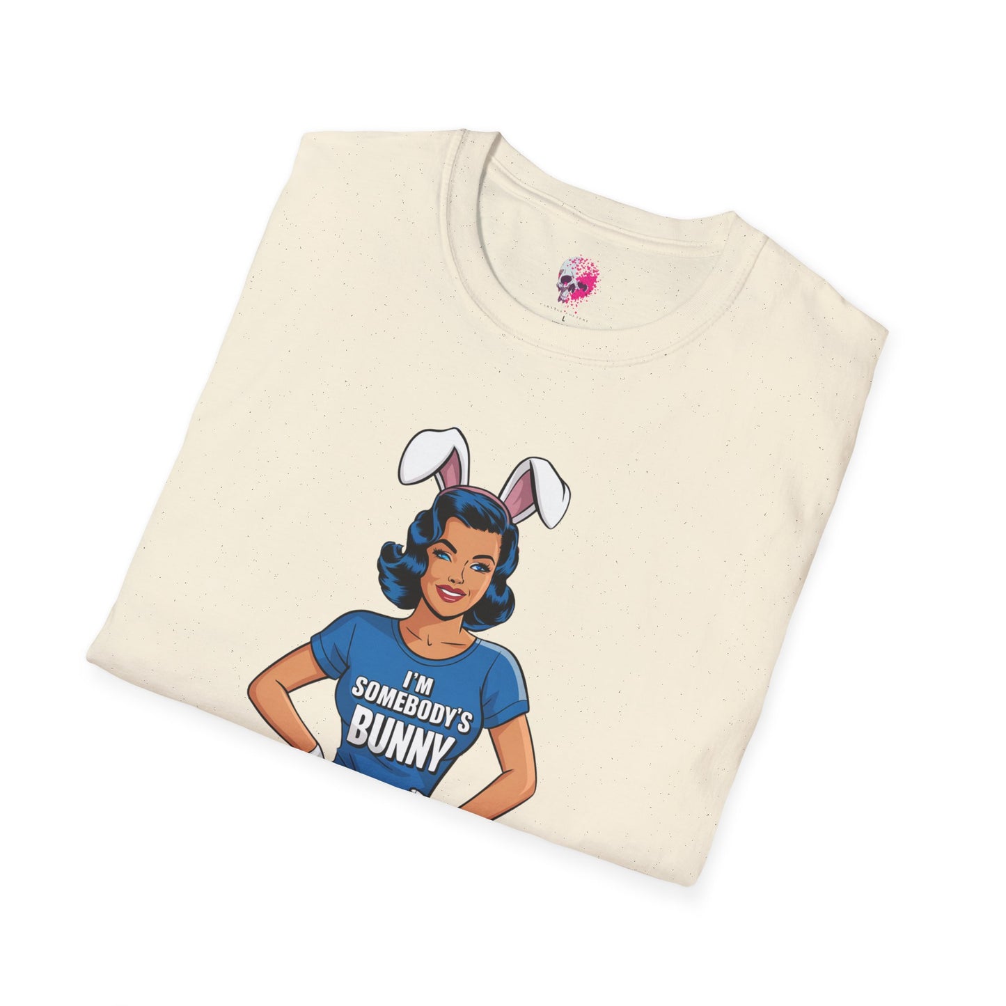 Unisex Graphic T-Shirt, Playful Bunny Design, Casual Wear, Gift for Friends, Fun Birthday Party Shirt, Spring Festival Apparel