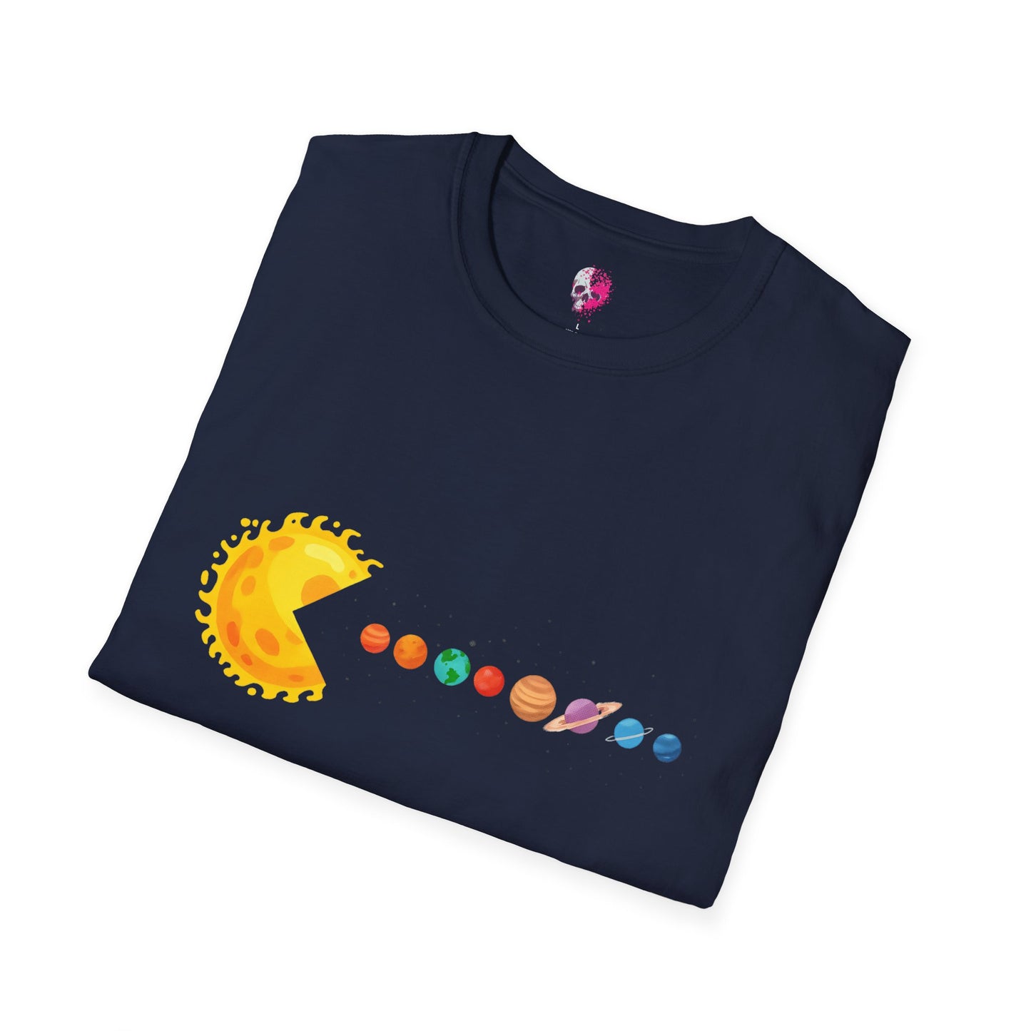 Sunny Universe Graphic T-Shirt, Unisex Softstyle Tee, Cosmic Art Shirt, Gift for Space Lovers, Fun Astrological Tee, Casual Everyday Wear