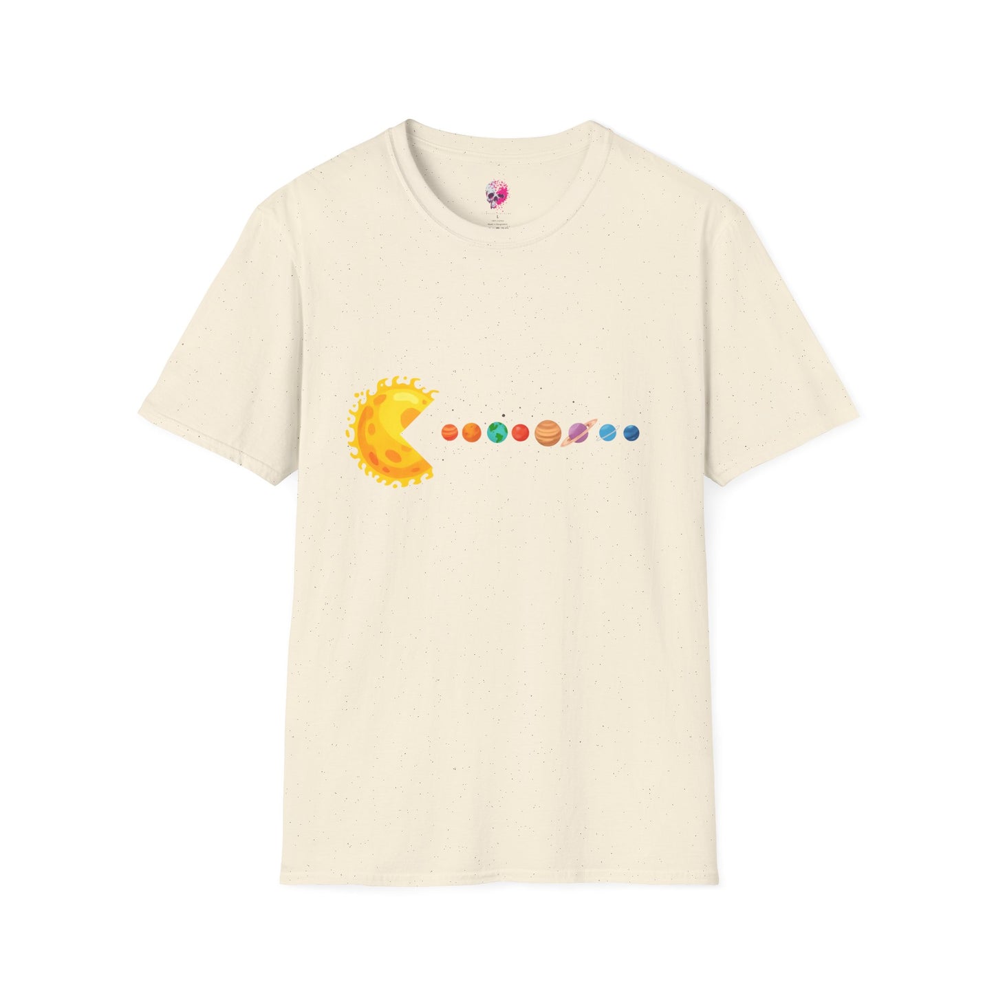 Sunny Universe Graphic T-Shirt, Unisex Softstyle Tee, Cosmic Art Shirt, Gift for Space Lovers, Fun Astrological Tee, Casual Everyday Wear