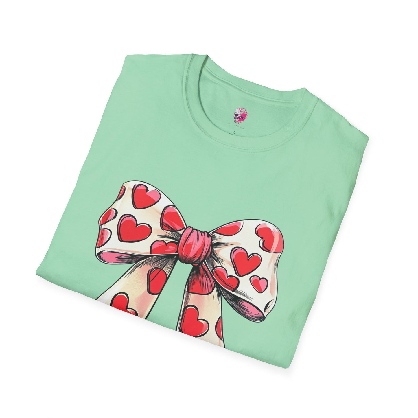 Heart Bow Unisex Softstyle T-Shirt