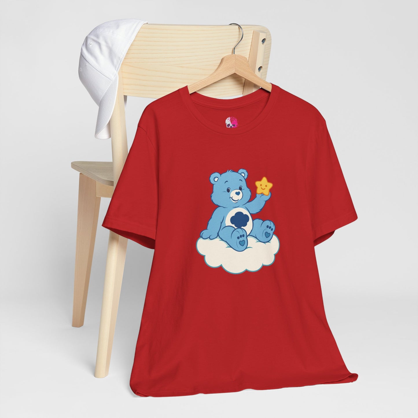 Cute Bear Cloud Tee, Adorable Graphic T-Shirt, Perfect Gift for Kids, Baby Shower, Birthday Party, Casual Wear
