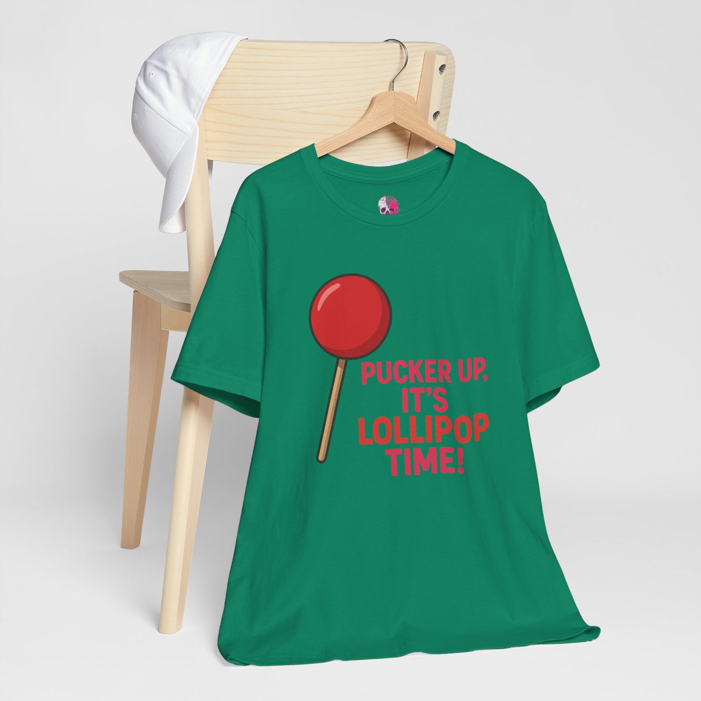 Lollipop Time Tee - Fun Unisex Shirt, Sweet Gift for Candy Lovers, Cute Holiday Apparel, Birthday, Summer Vibes