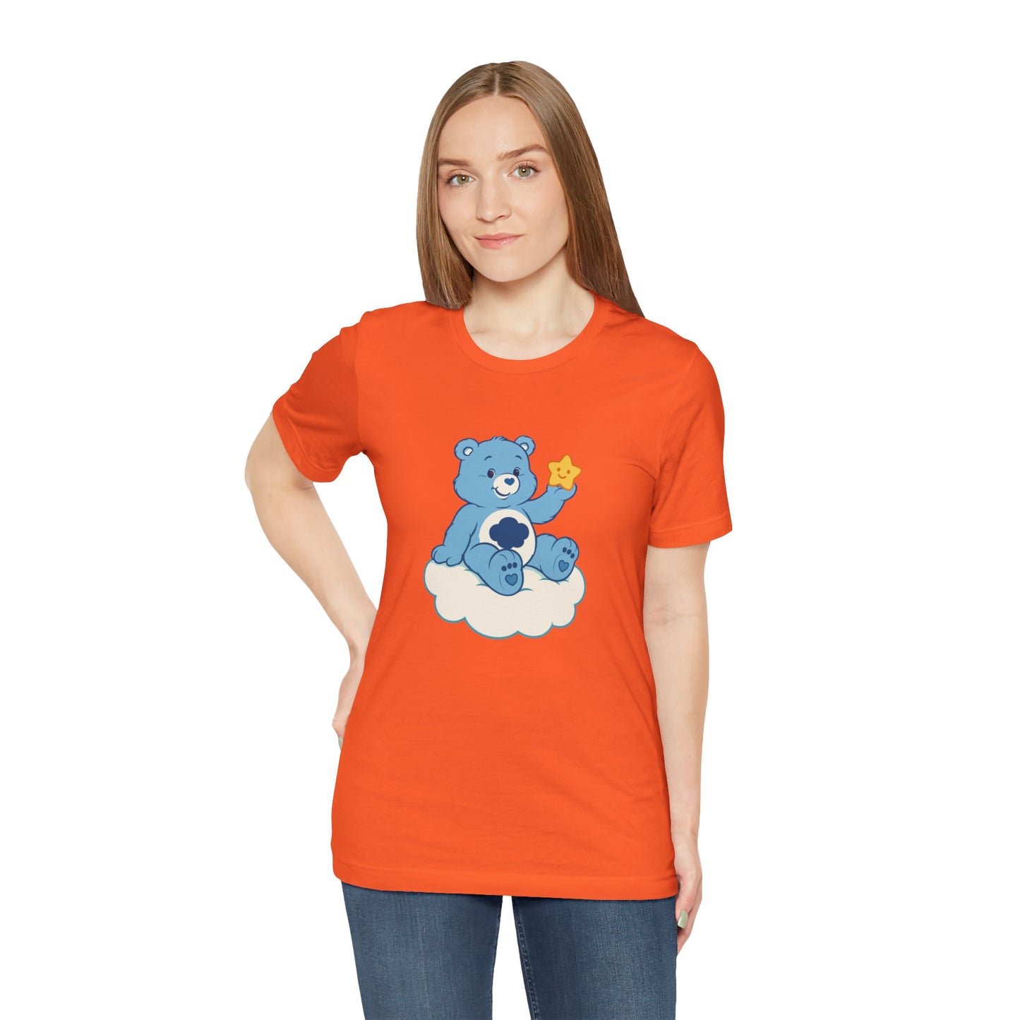 Cute Bear Cloud Tee, Adorable Graphic T-Shirt, Perfect Gift for Kids, Baby Shower, Birthday Party, Casual Wear