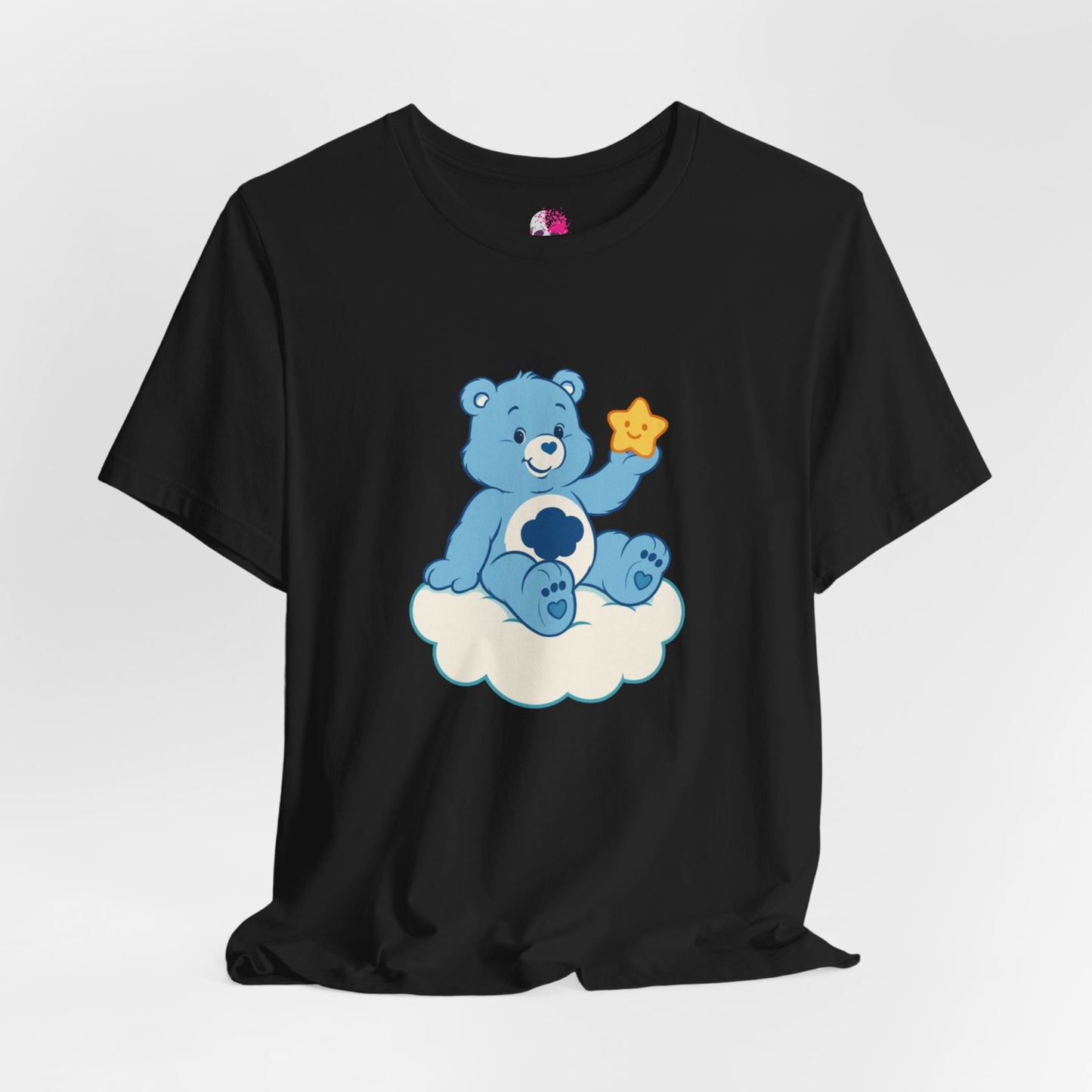 Cute Bear Cloud Tee, Adorable Graphic T-Shirt, Perfect Gift for Kids, Baby Shower, Birthday Party, Casual Wear