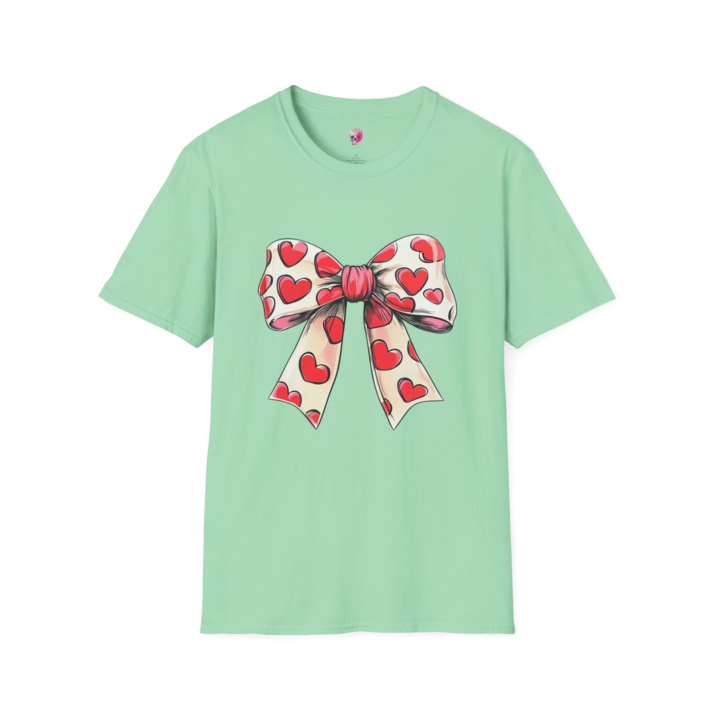 Heart Bow Unisex Softstyle T-Shirt