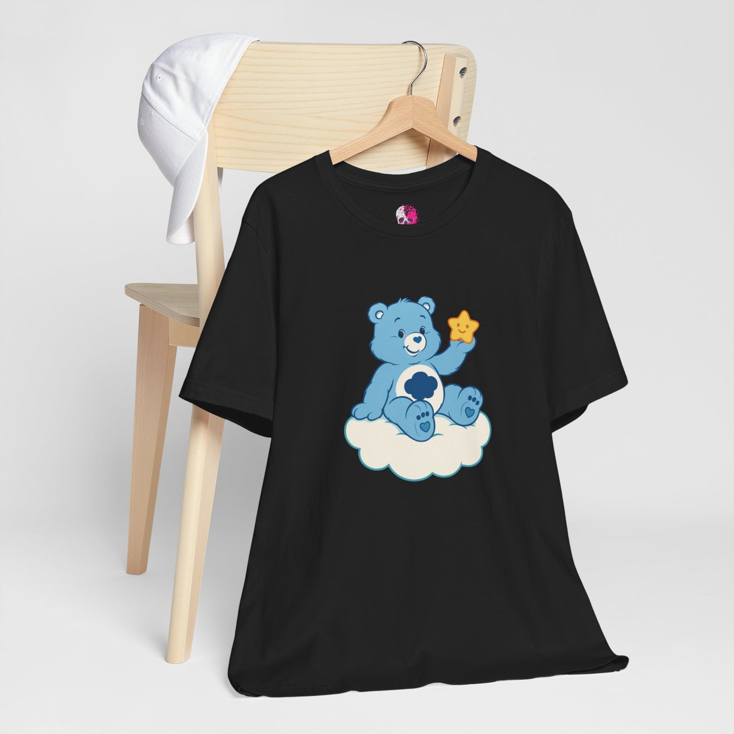 Cute Bear Cloud Tee, Adorable Graphic T-Shirt, Perfect Gift for Kids, Baby Shower, Birthday Party, Casual Wear