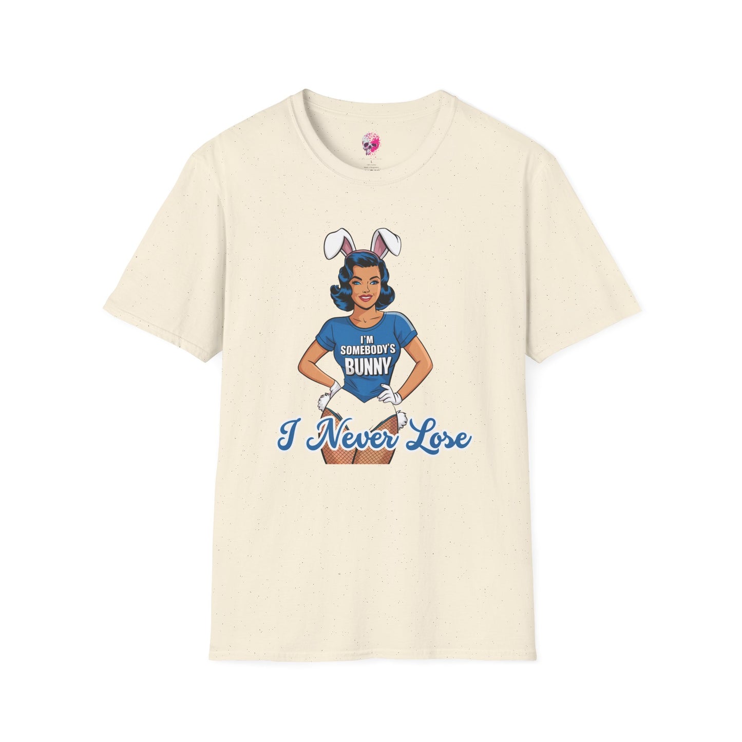 Unisex Graphic T-Shirt, Playful Bunny Design, Casual Wear, Gift for Friends, Fun Birthday Party Shirt, Spring Festival Apparel