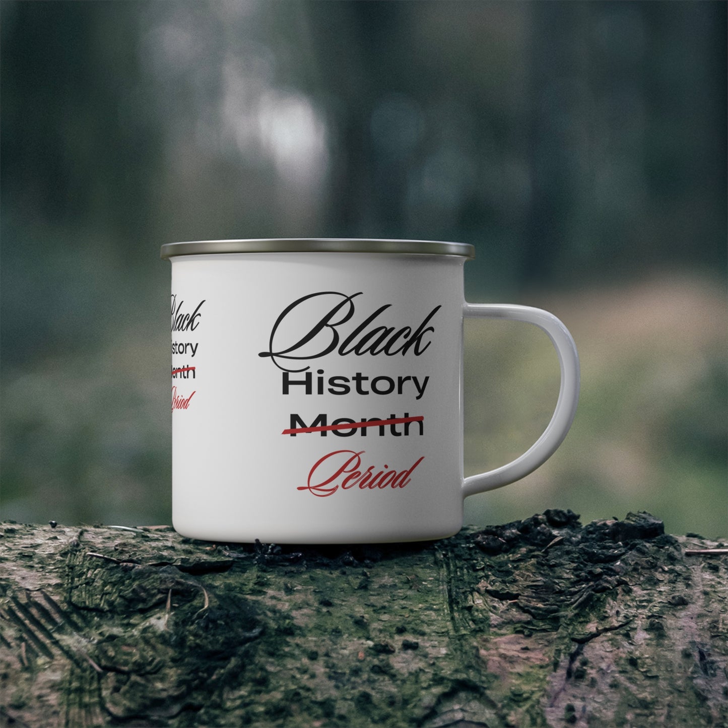 Black History Month Enamel Camping Mug - Celebrate & Inspire