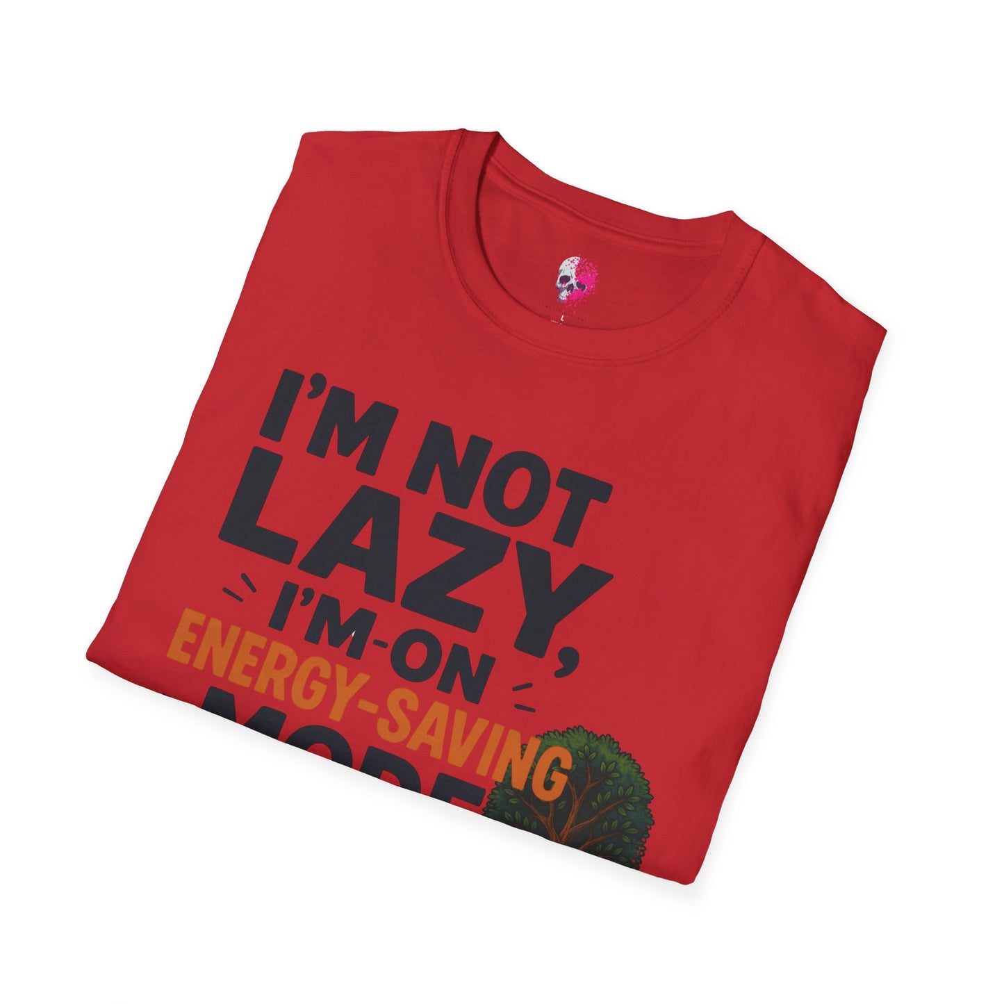 Unisex Energy-Saving Mode T-Shirt, Funny Tee for Sloth Lovers, Gift for Lazy Days, Casual Wear, Perfect for Relaxation