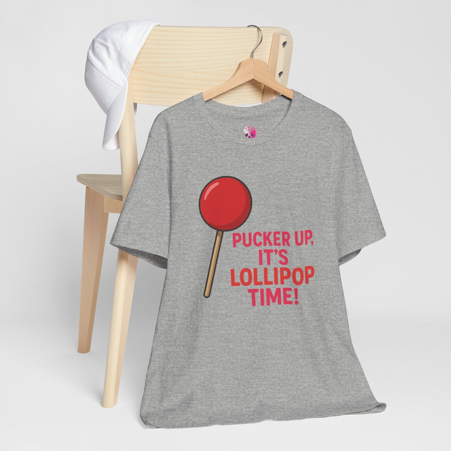 Lollipop Time Tee - Fun Unisex Shirt, Sweet Gift for Candy Lovers, Cute Holiday Apparel, Birthday, Summer Vibes