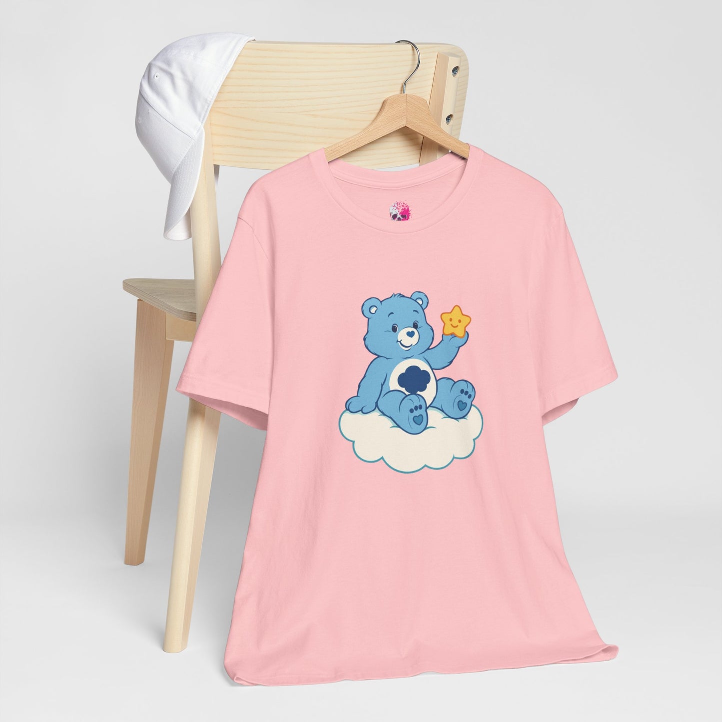 Cute Bear Cloud Tee, Adorable Graphic T-Shirt, Perfect Gift for Kids, Baby Shower, Birthday Party, Casual Wear