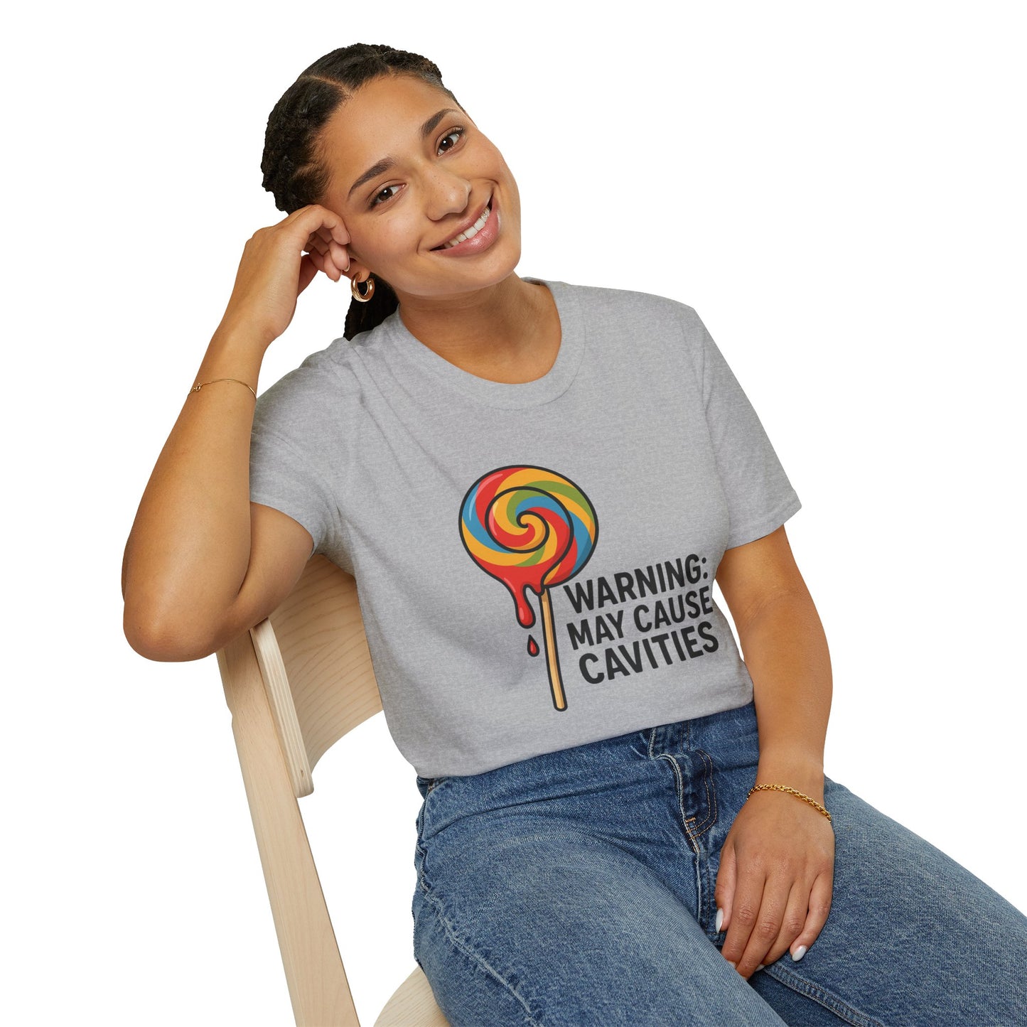 Sweet Tooth Warning T-Shirt, Funny Candy Tee, Gifts for Candy Lovers, Birthday Shirt, Casual Wear, Holiday Apparel