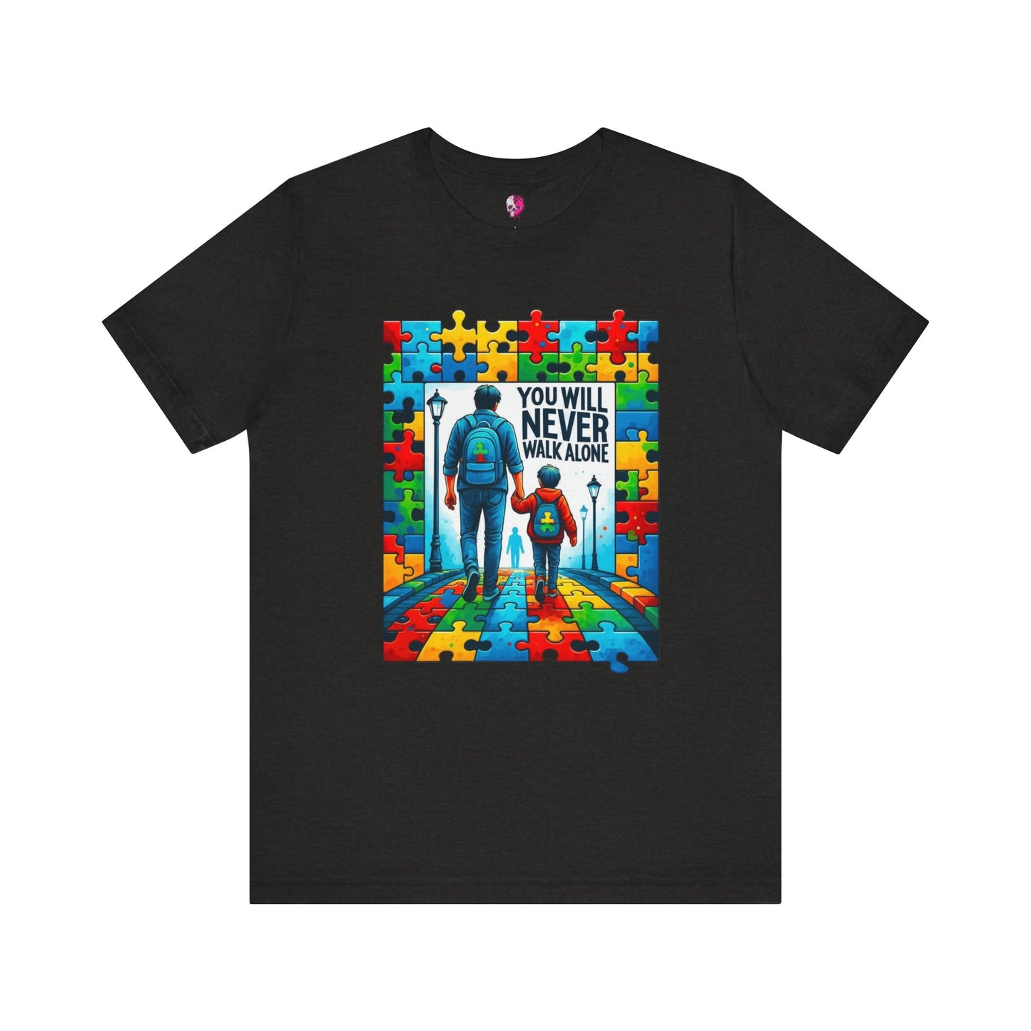 Autism Puzzle of Togetherness Unisex Jersey Tee - Support, Autism Awareness, Friendship, Empowerment, Inspirational Shirt
