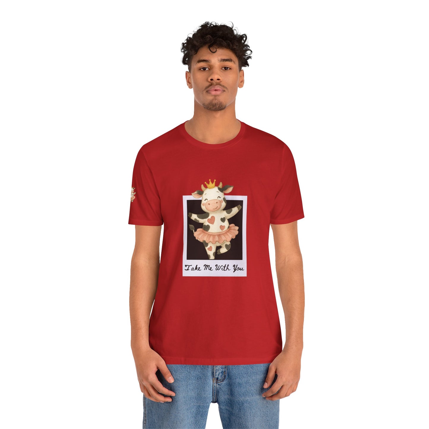 Cow Princess Short Sleeve Tee, Cute Animal Shirt, Farm Life Apparel, Gift for Her, Cow Lover Tee, Quirky Fashion, Birthday Gift