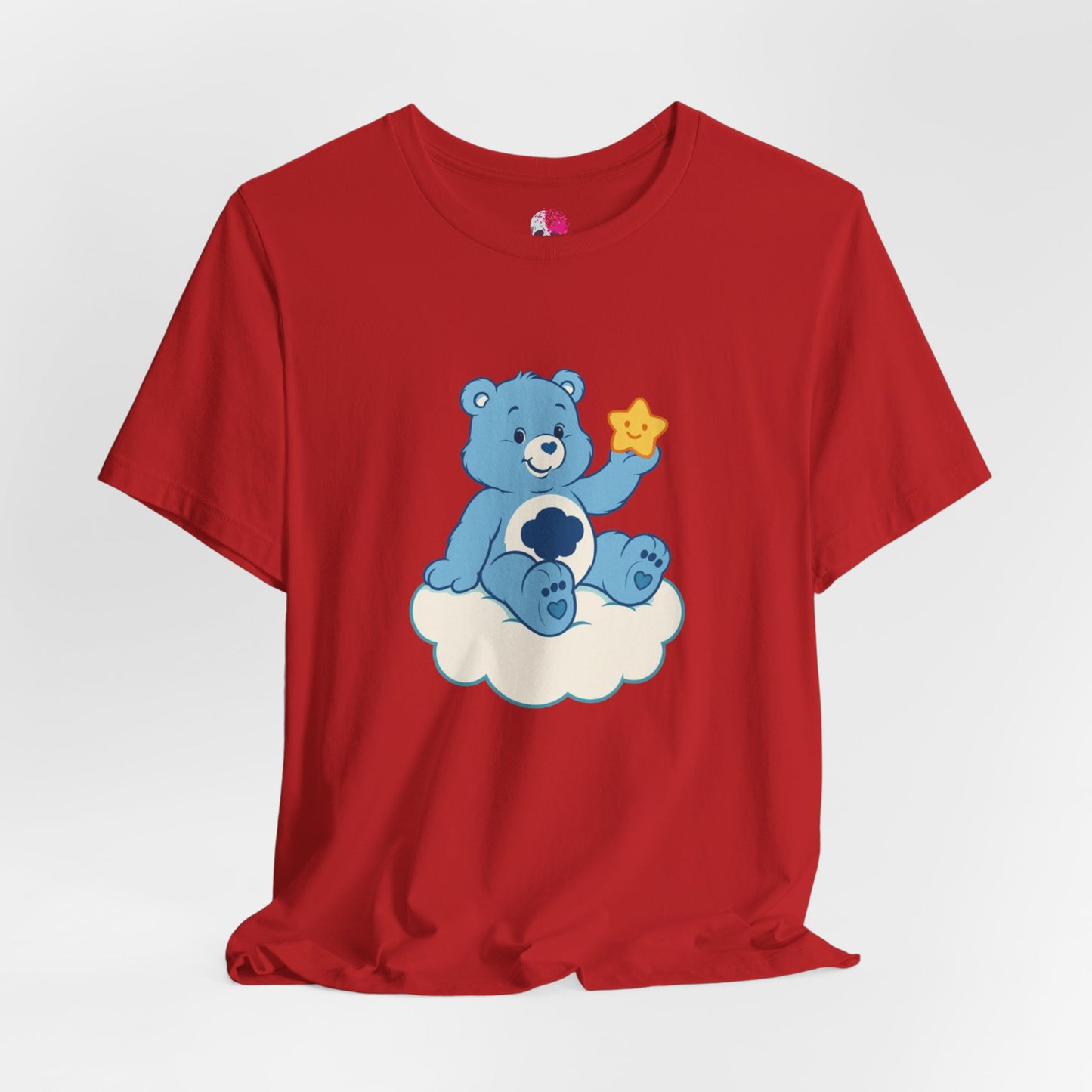 Cute Bear Cloud Tee, Adorable Graphic T-Shirt, Perfect Gift for Kids, Baby Shower, Birthday Party, Casual Wear
