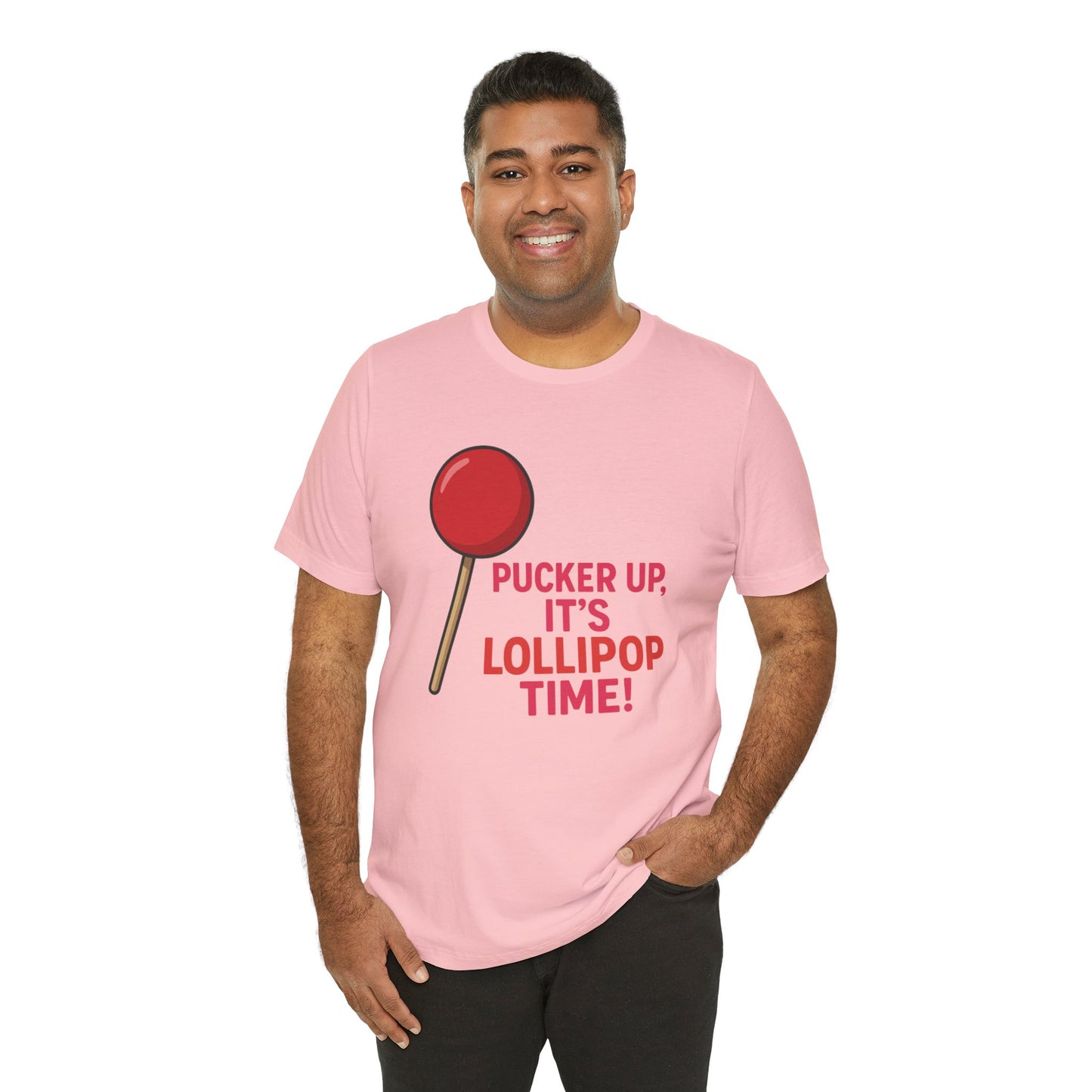Lollipop Time Tee - Fun Unisex Shirt, Sweet Gift for Candy Lovers, Cute Holiday Apparel, Birthday, Summer Vibes