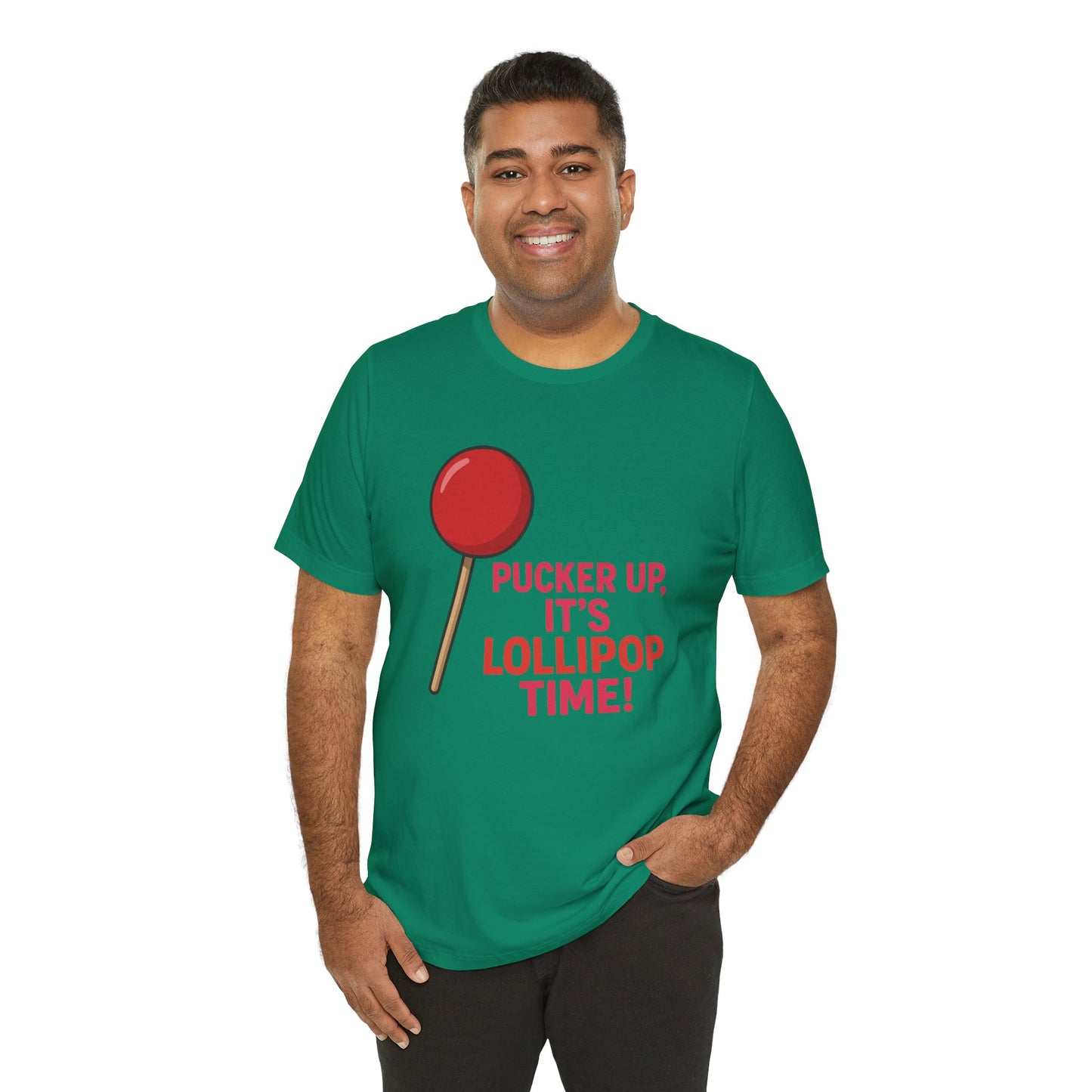 Lollipop Time Tee - Fun Unisex Shirt, Sweet Gift for Candy Lovers, Cute Holiday Apparel, Birthday, Summer Vibes