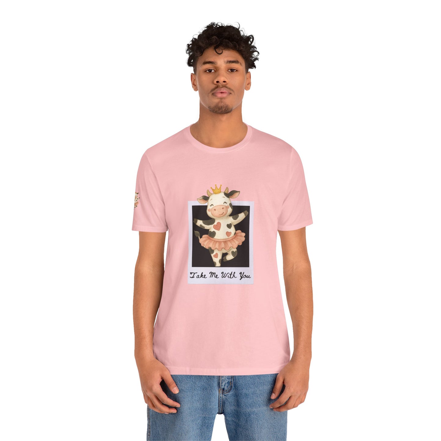 Cow Princess Short Sleeve Tee, Cute Animal Shirt, Farm Life Apparel, Gift for Her, Cow Lover Tee, Quirky Fashion, Birthday Gift