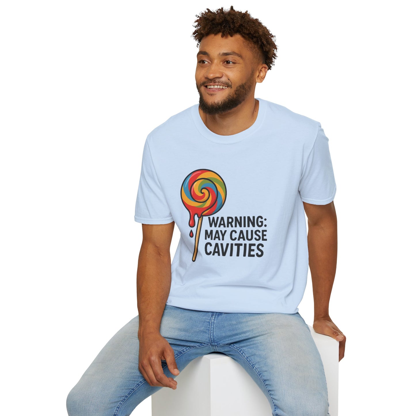 Sweet Tooth Warning T-Shirt, Funny Candy Tee, Gifts for Candy Lovers, Birthday Shirt, Casual Wear, Holiday Apparel