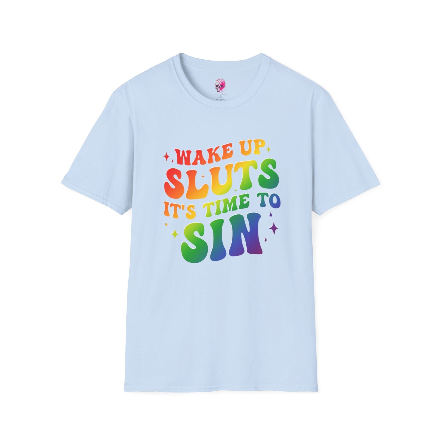Rainbow Statement T-Shirt - Fun and Bold Graphic Tee, LGBTQ+ Pride Wear, Casual Summer Outfit, Party and Event Shirt, Gift for Friends