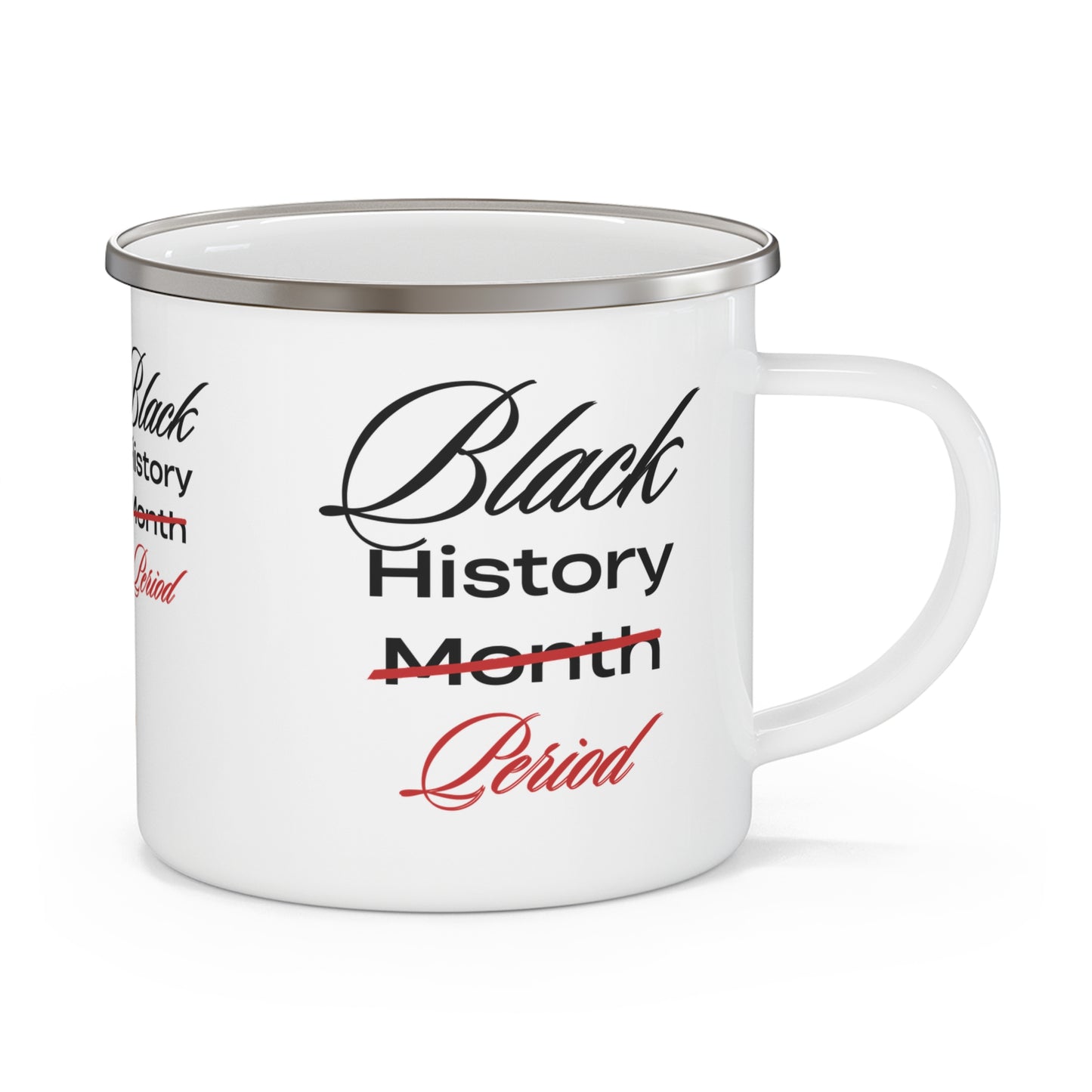 Black History Month Enamel Camping Mug - Celebrate & Inspire