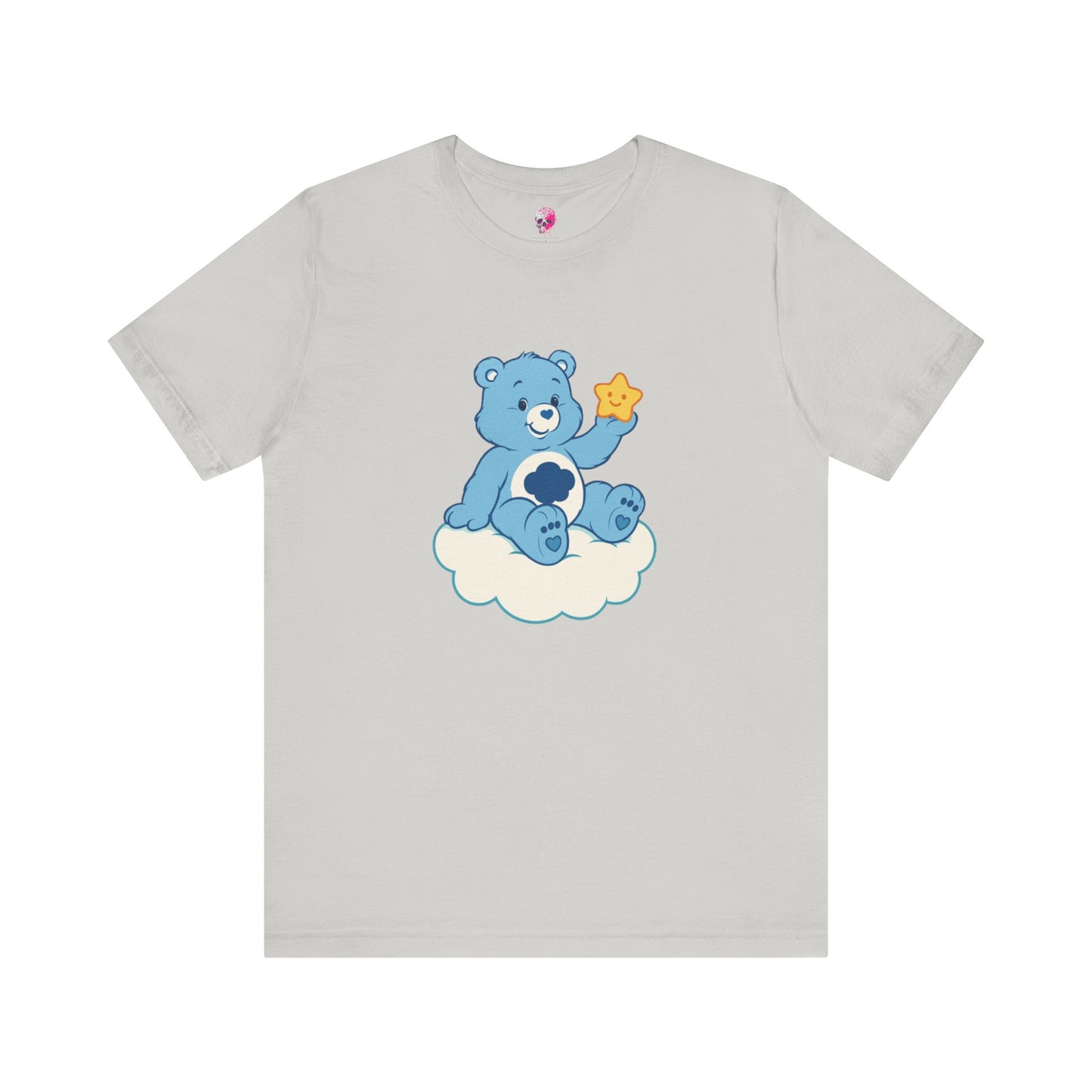 Cute Bear Cloud Tee, Adorable Graphic T-Shirt, Perfect Gift for Kids, Baby Shower, Birthday Party, Casual Wear