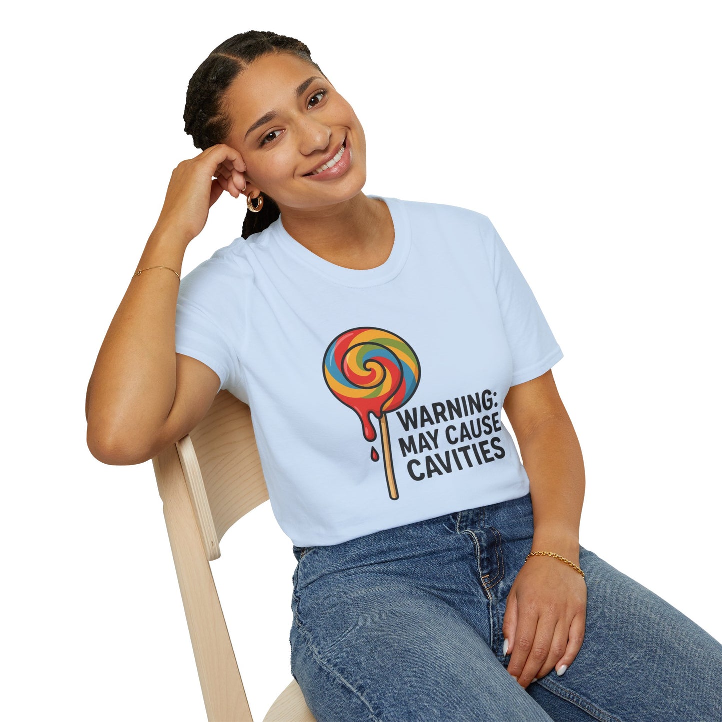 Sweet Tooth Warning T-Shirt, Funny Candy Tee, Gifts for Candy Lovers, Birthday Shirt, Casual Wear, Holiday Apparel