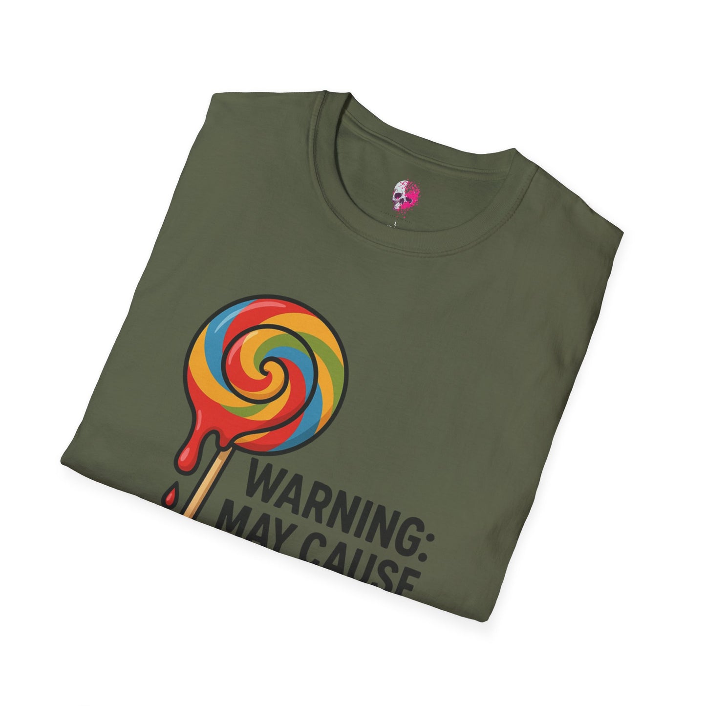 Sweet Tooth Warning T-Shirt, Funny Candy Tee, Gifts for Candy Lovers, Birthday Shirt, Casual Wear, Holiday Apparel