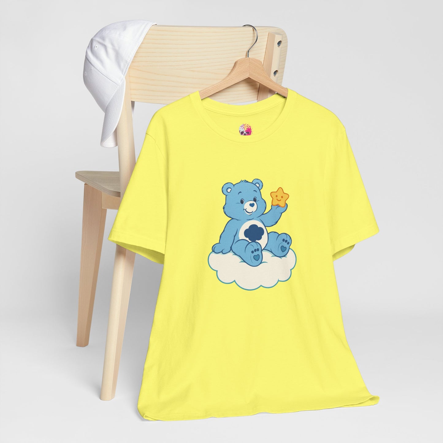 Cute Bear Cloud Tee, Adorable Graphic T-Shirt, Perfect Gift for Kids, Baby Shower, Birthday Party, Casual Wear