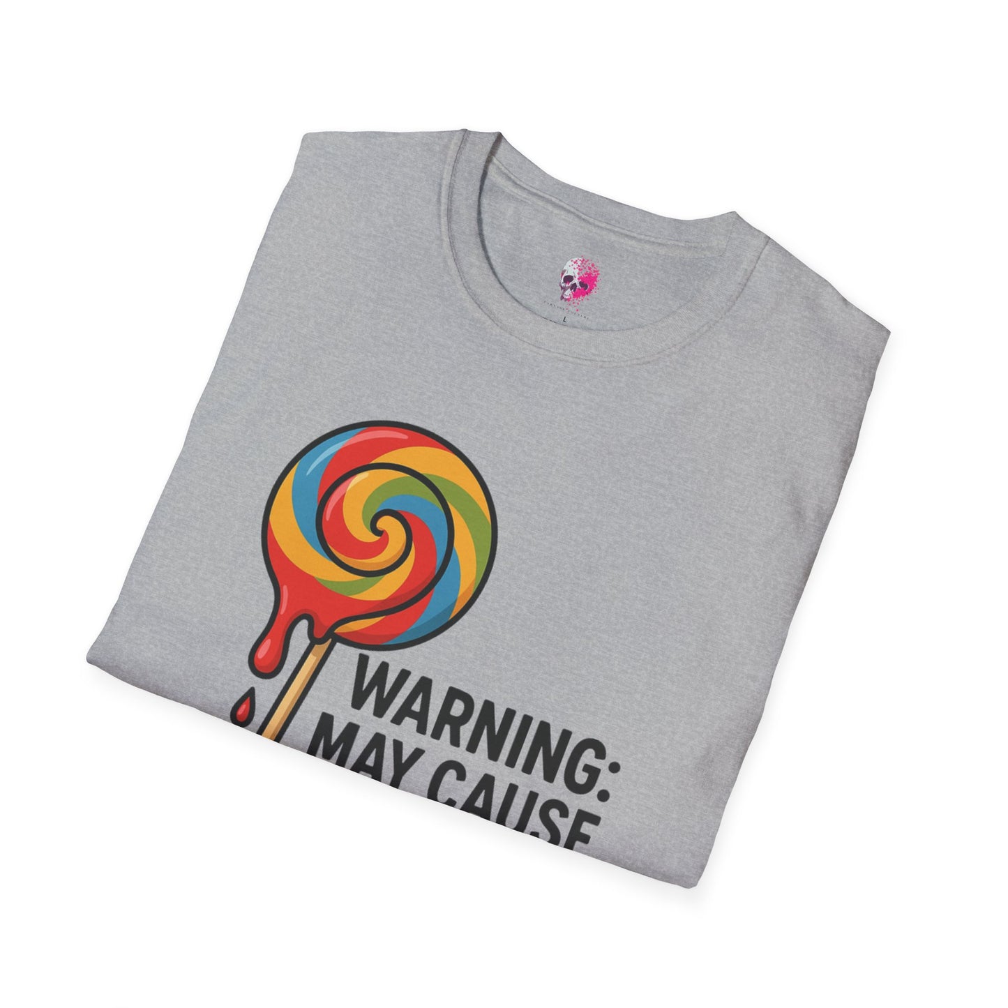 Sweet Tooth Warning T-Shirt, Funny Candy Tee, Gifts for Candy Lovers, Birthday Shirt, Casual Wear, Holiday Apparel
