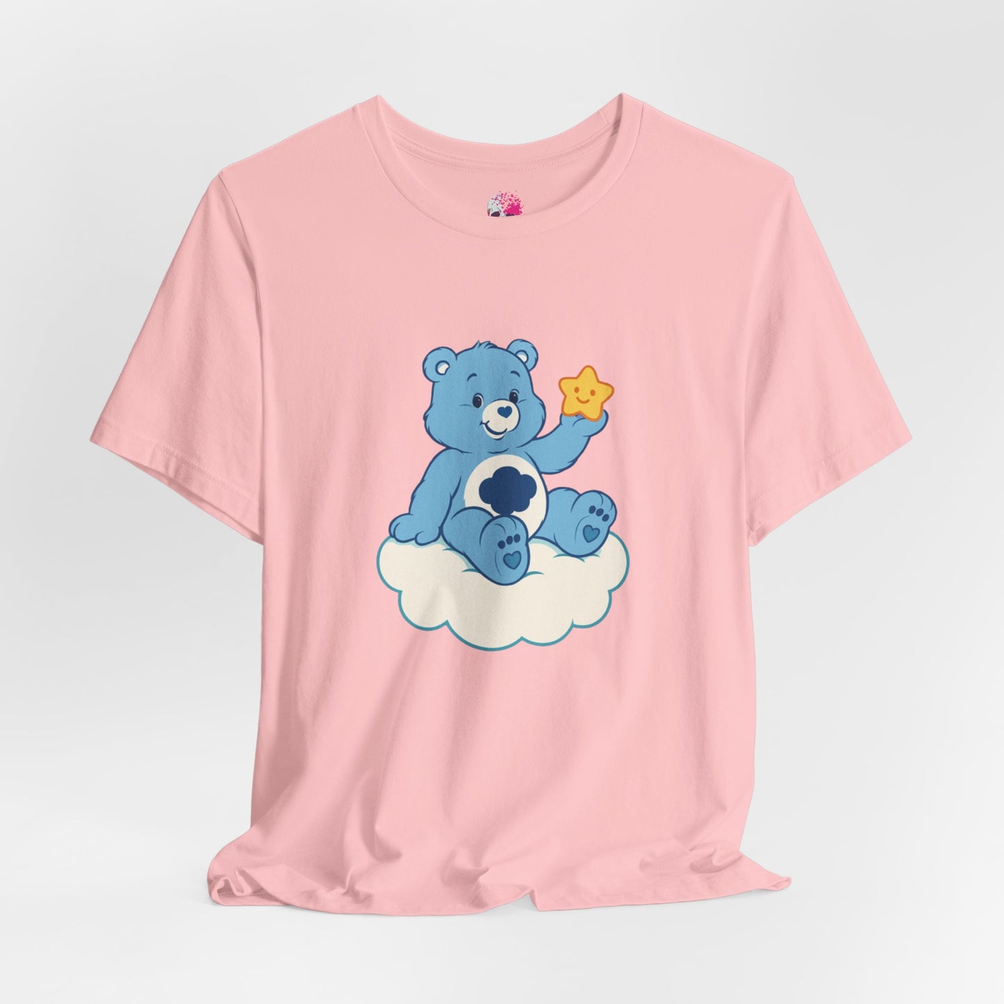 Cute Bear Cloud Tee, Adorable Graphic T-Shirt, Perfect Gift for Kids, Baby Shower, Birthday Party, Casual Wear