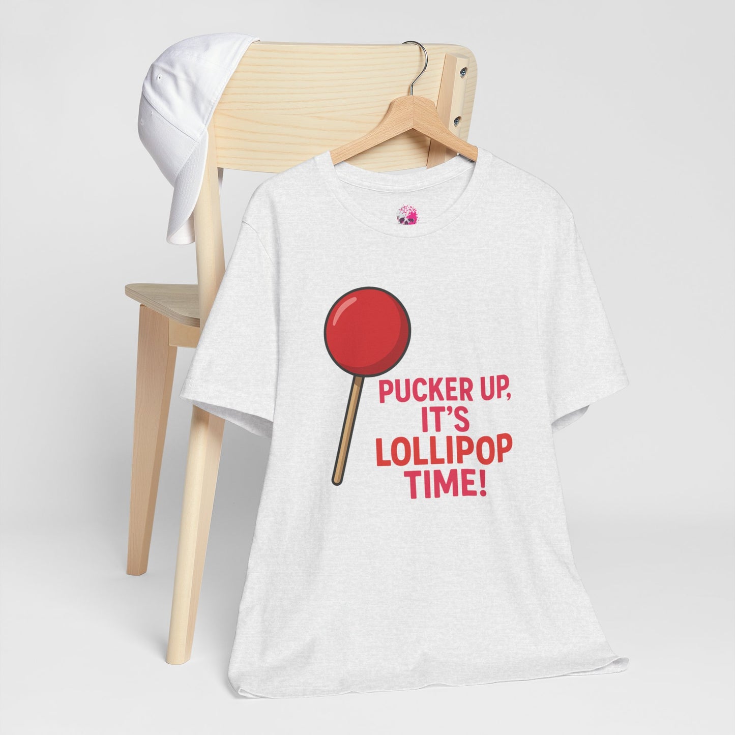 Lollipop Time Tee - Fun Unisex Shirt, Sweet Gift for Candy Lovers, Cute Holiday Apparel, Birthday, Summer Vibes