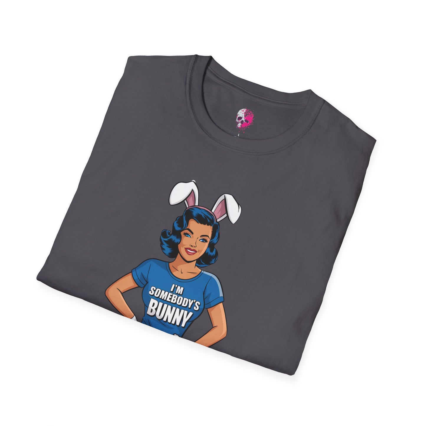 Unisex Graphic T-Shirt, Playful Bunny Design, Casual Wear, Gift for Friends, Fun Birthday Party Shirt, Spring Festival Apparel