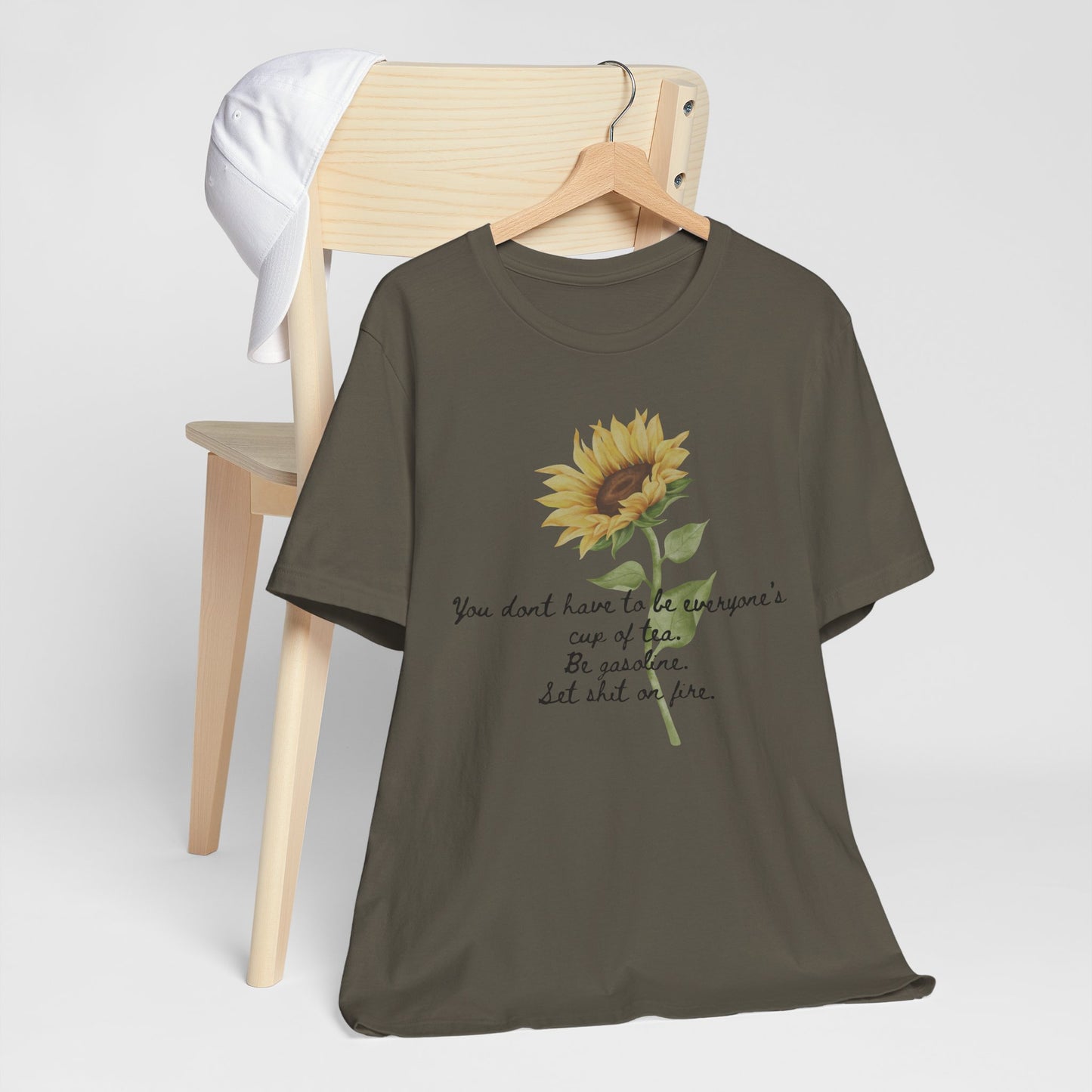 Sunflower Quote Tee - Stylish Unisex T-Shirt, Inspirational Gift, Nature Lover's Casual Wear, Summer Vibes, Perfect for Birthdays