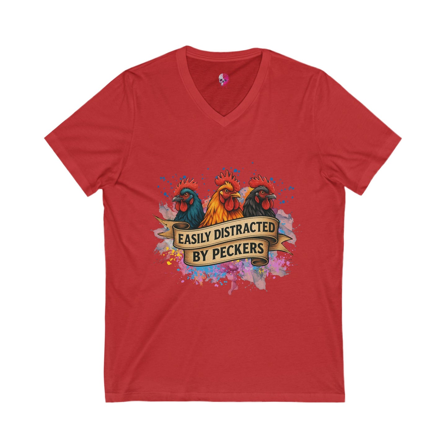 Easily Distracted by Pecker's Unisex Tee, Funny Farm Life Shirt, Animal Lover Gift, Humorous Gift, Country Style Apparel