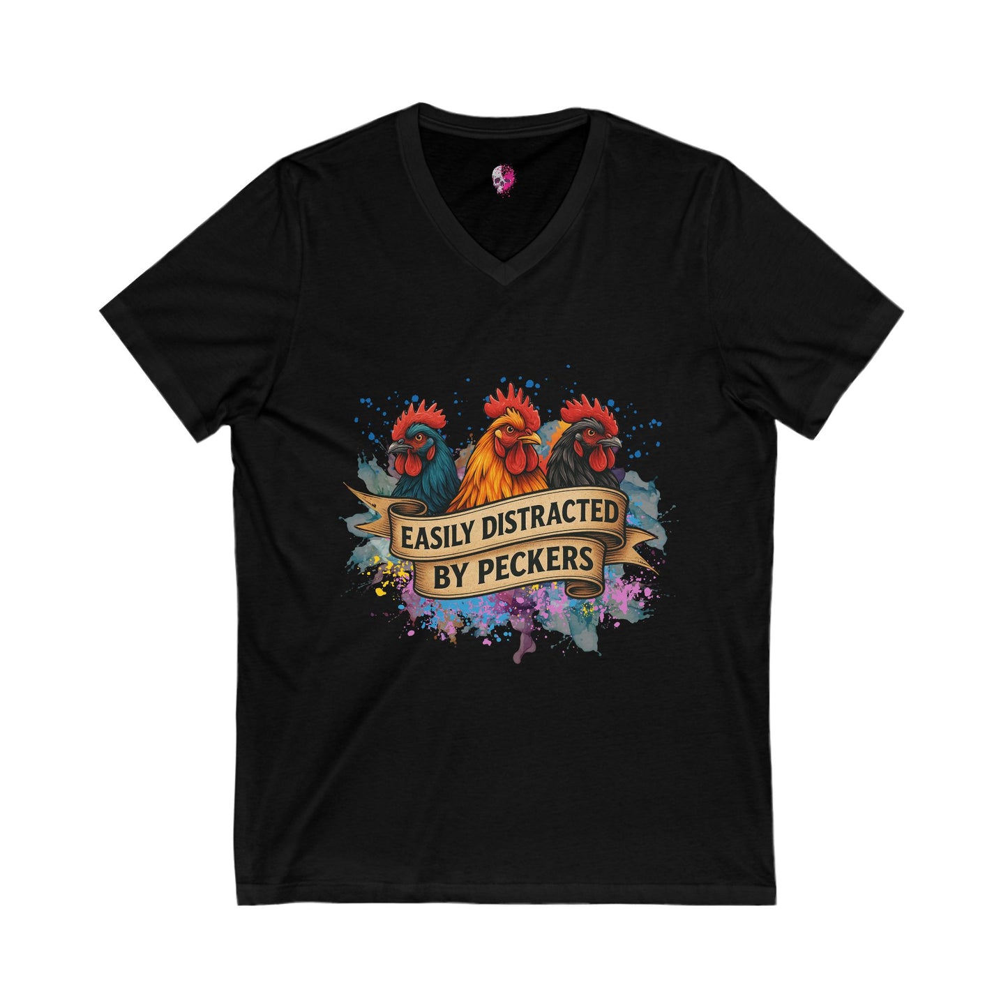 Easily Distracted by Pecker's Unisex Tee, Funny Farm Life Shirt, Animal Lover Gift, Humorous Gift, Country Style Apparel