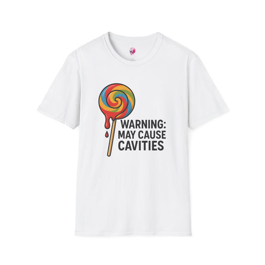 Sweet Tooth Warning T-Shirt, Funny Candy Tee, Gifts for Candy Lovers, Birthday Shirt, Casual Wear, Holiday Apparel