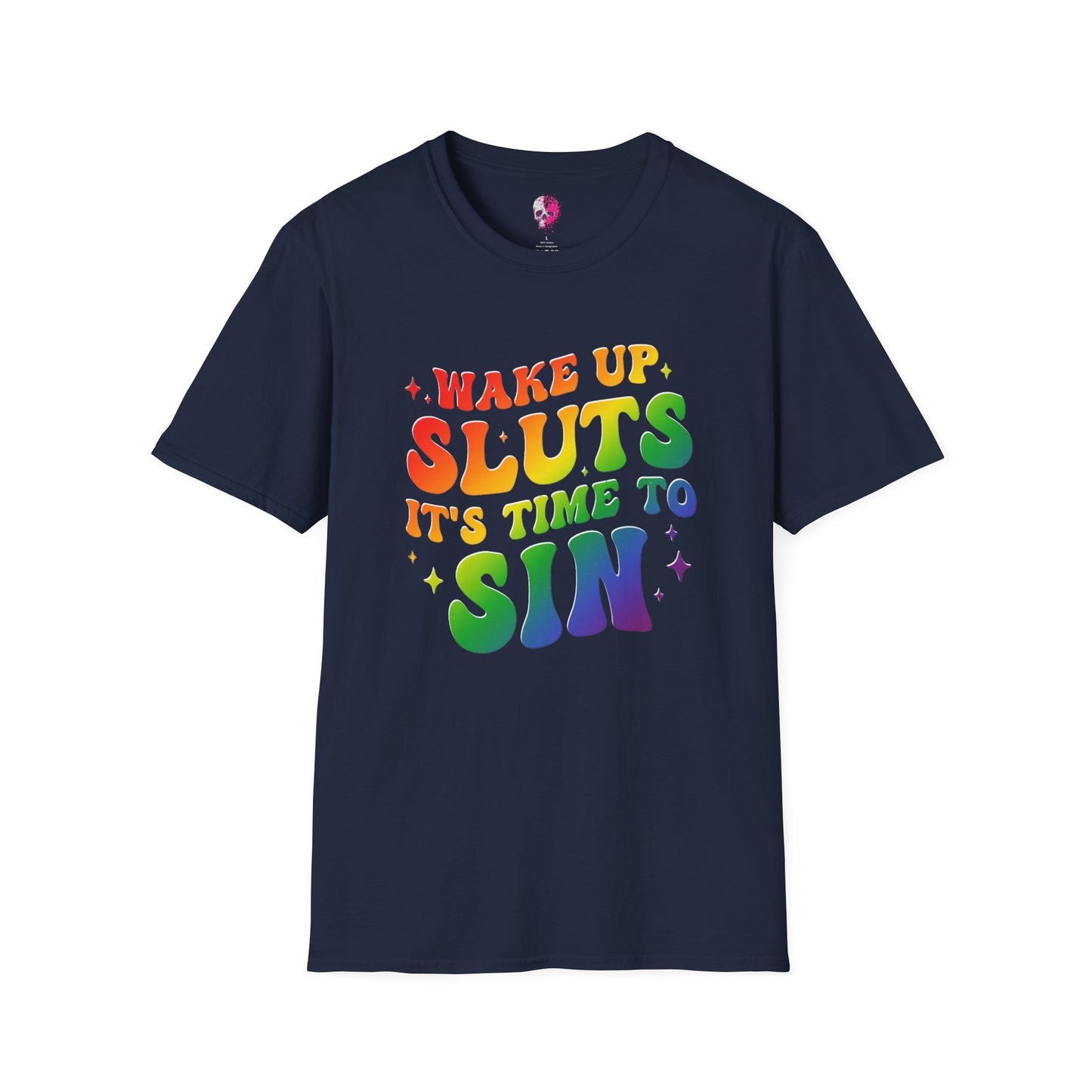 Rainbow Statement T-Shirt - Fun and Bold Graphic Tee, LGBTQ+ Pride Wear, Casual Summer Outfit, Party and Event Shirt, Gift for Friends