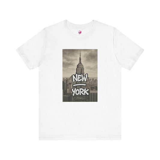 New York Skyline Tee, Vintage NYC Shirt, Unisex Graphic T-Shirt, Travel Souvenir, NY Pride Apparel, Casual Everyday Wear