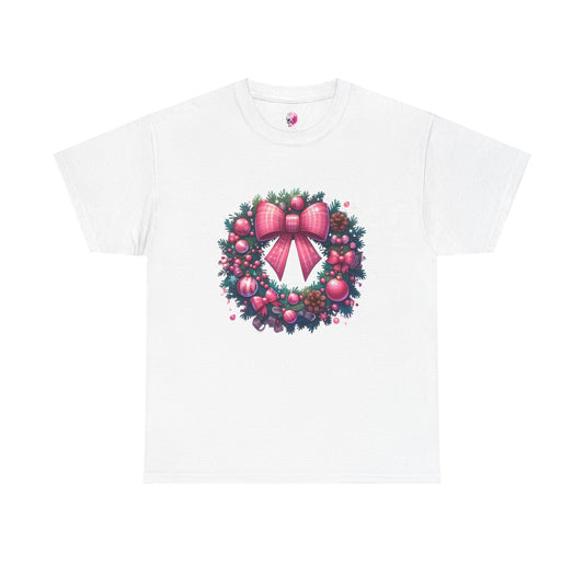 Christmas Wreath Unisex Heavy Cotton Tee