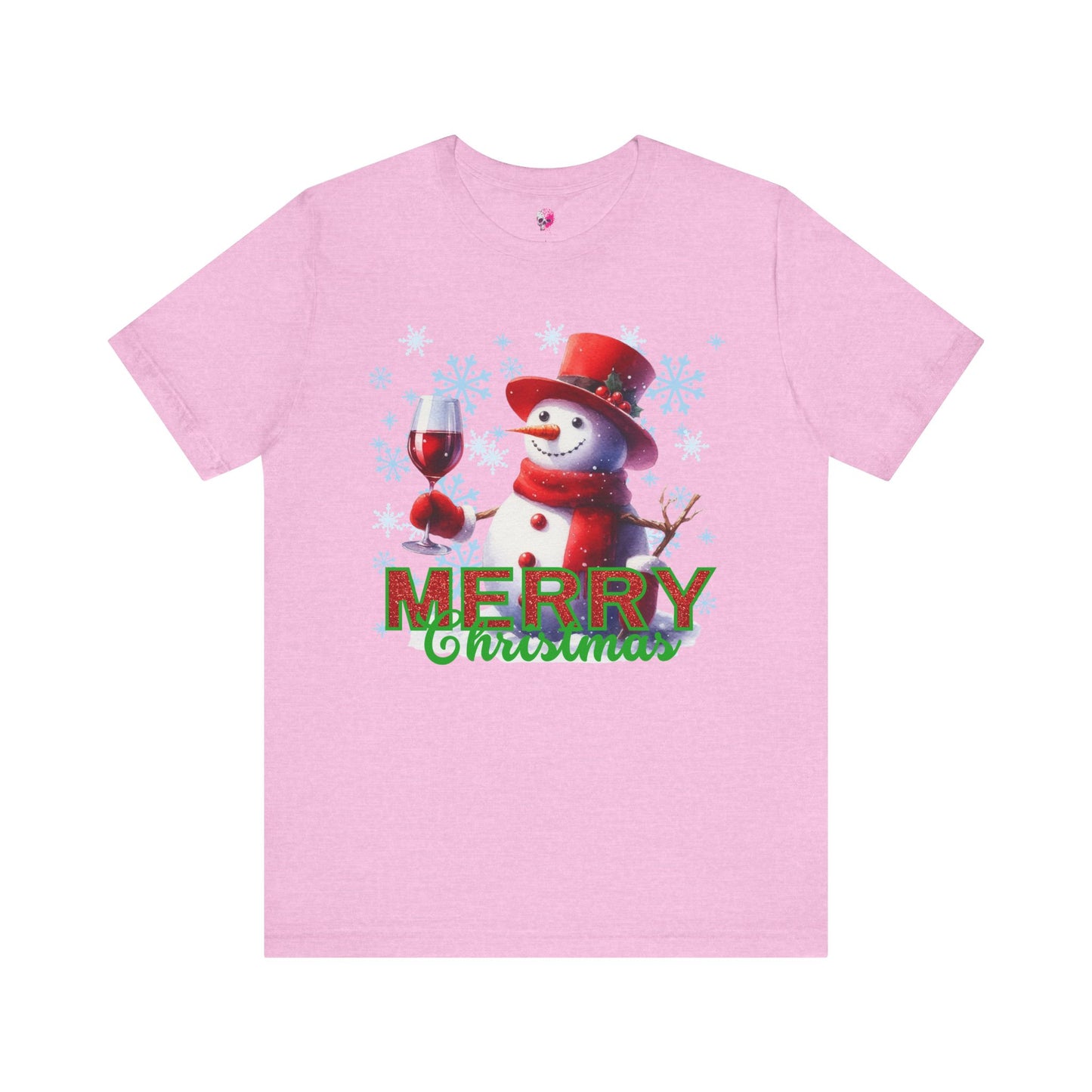 Wine Christmas Unisex Jersey Short Sleeve Tee