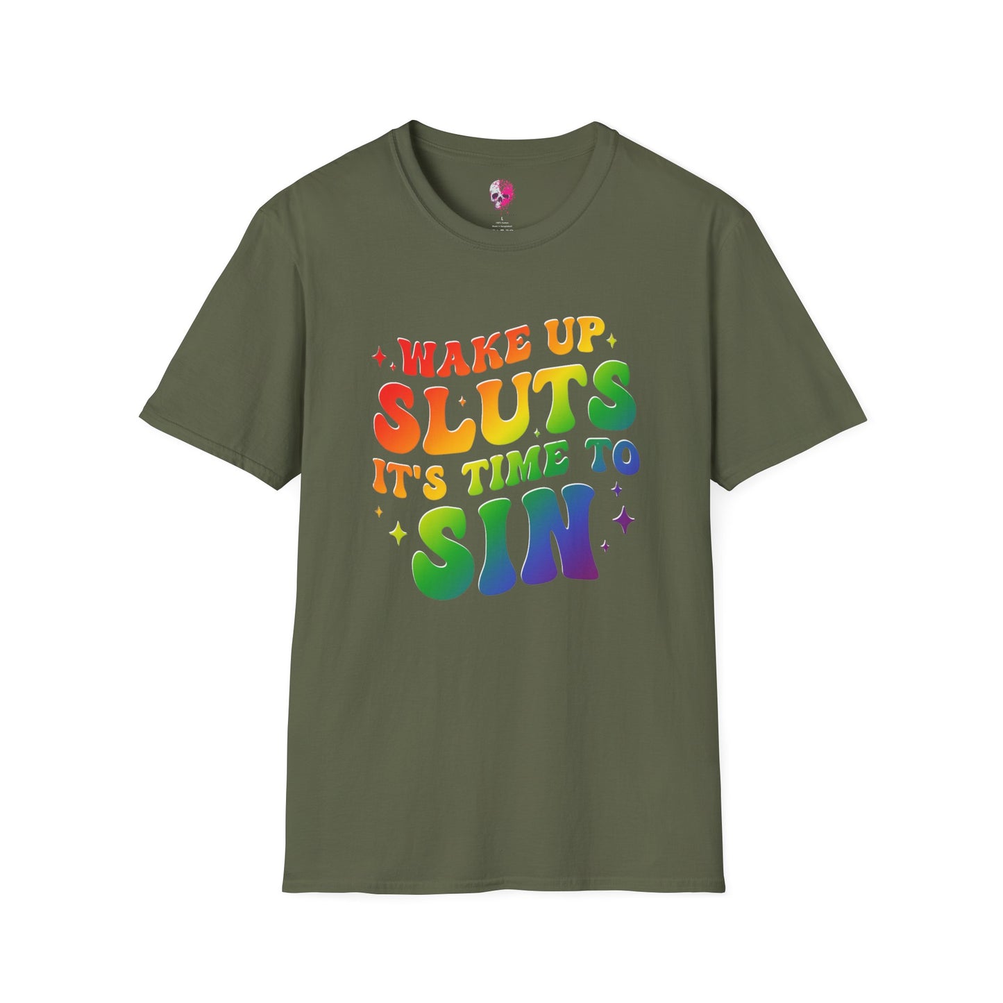 Rainbow Statement T-Shirt - Fun and Bold Graphic Tee, LGBTQ+ Pride Wear, Casual Summer Outfit, Party and Event Shirt, Gift for Friends