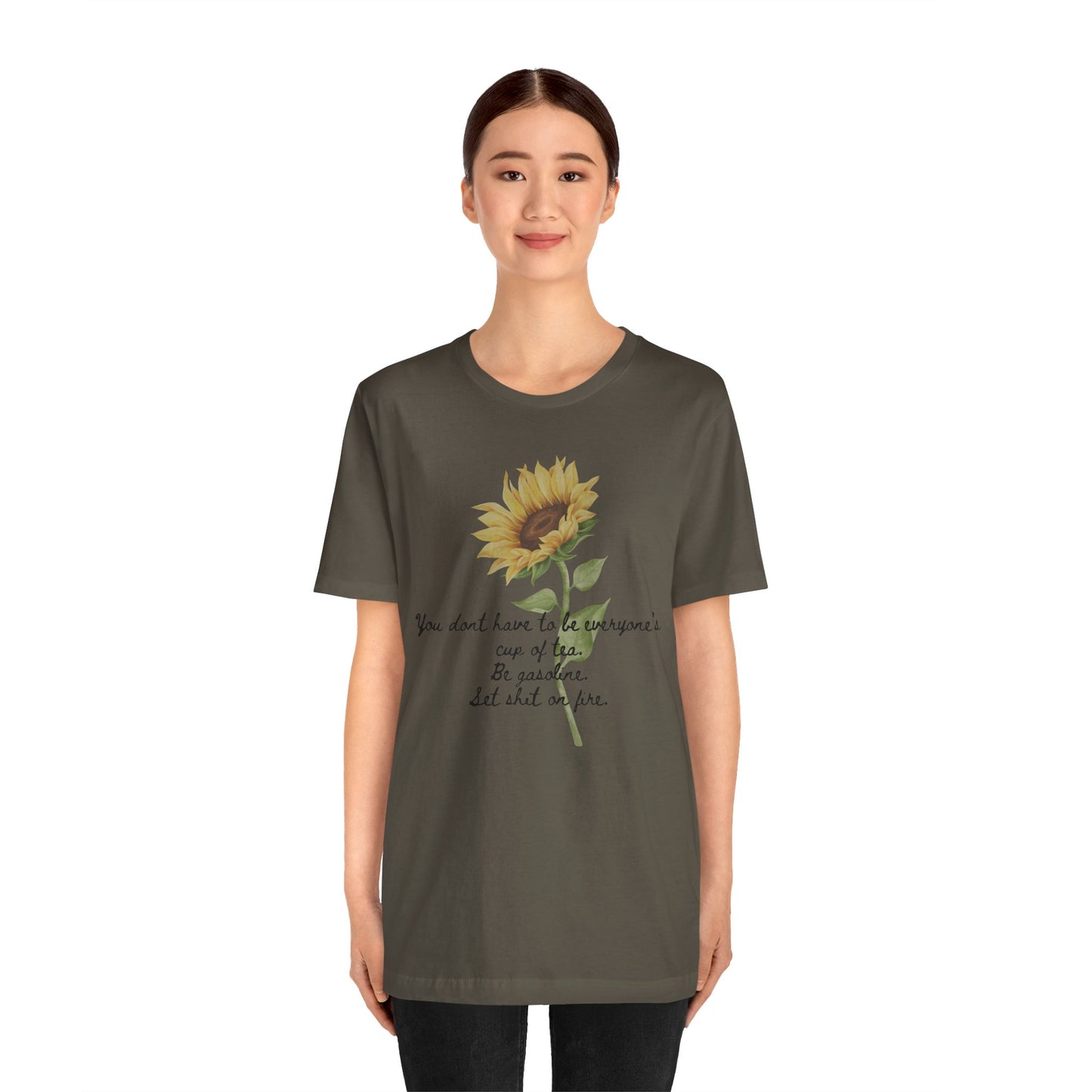 Sunflower Quote Tee - Stylish Unisex T-Shirt, Inspirational Gift, Nature Lover's Casual Wear, Summer Vibes, Perfect for Birthdays