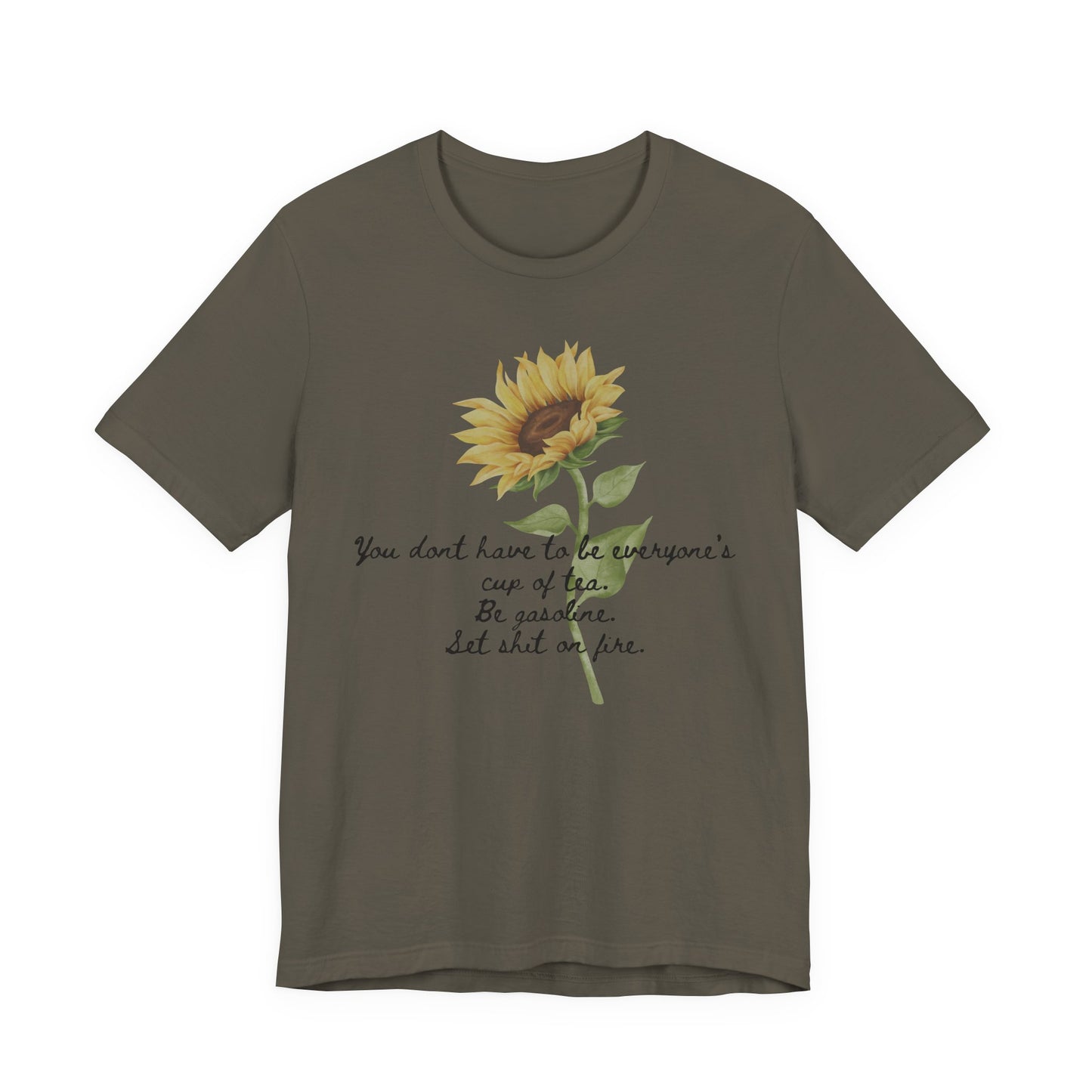 Sunflower Quote Tee - Stylish Unisex T-Shirt, Inspirational Gift, Nature Lover's Casual Wear, Summer Vibes, Perfect for Birthdays