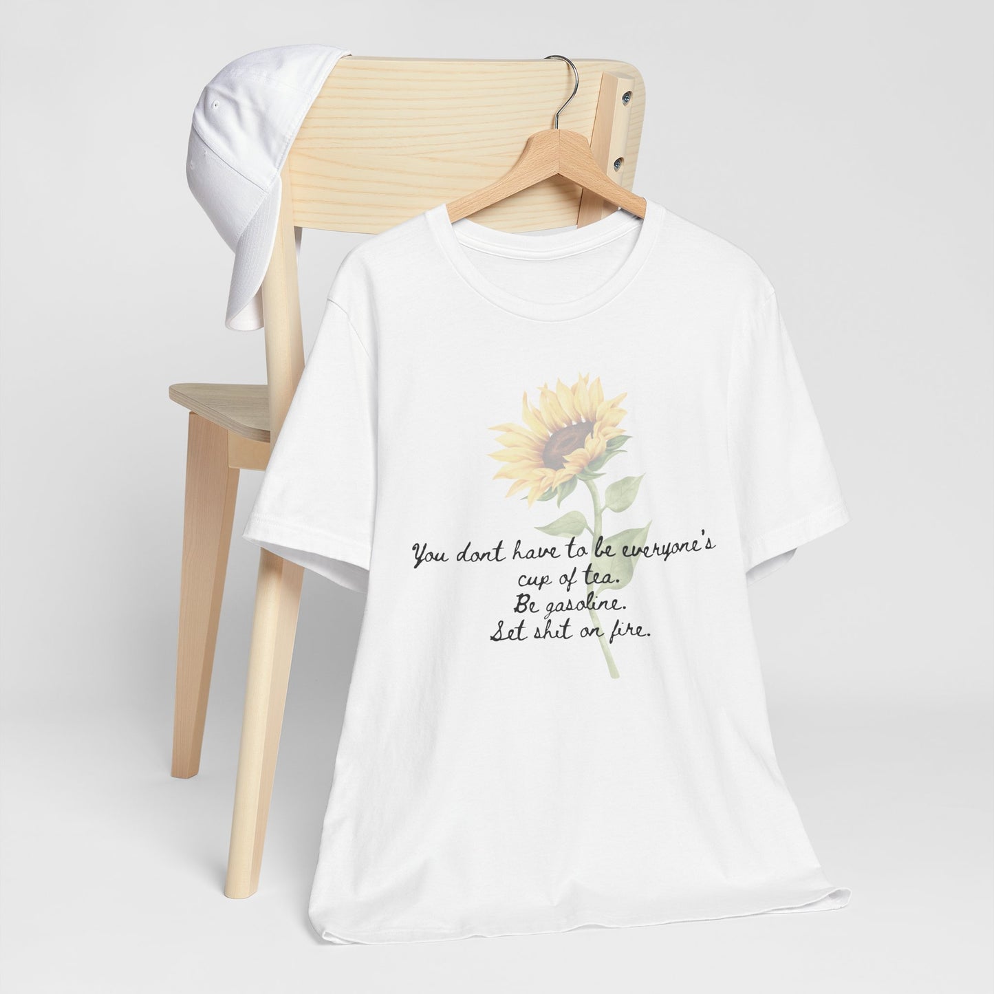 Sunflower Quote Tee - Stylish Unisex T-Shirt, Inspirational Gift, Nature Lover's Casual Wear, Summer Vibes, Perfect for Birthdays