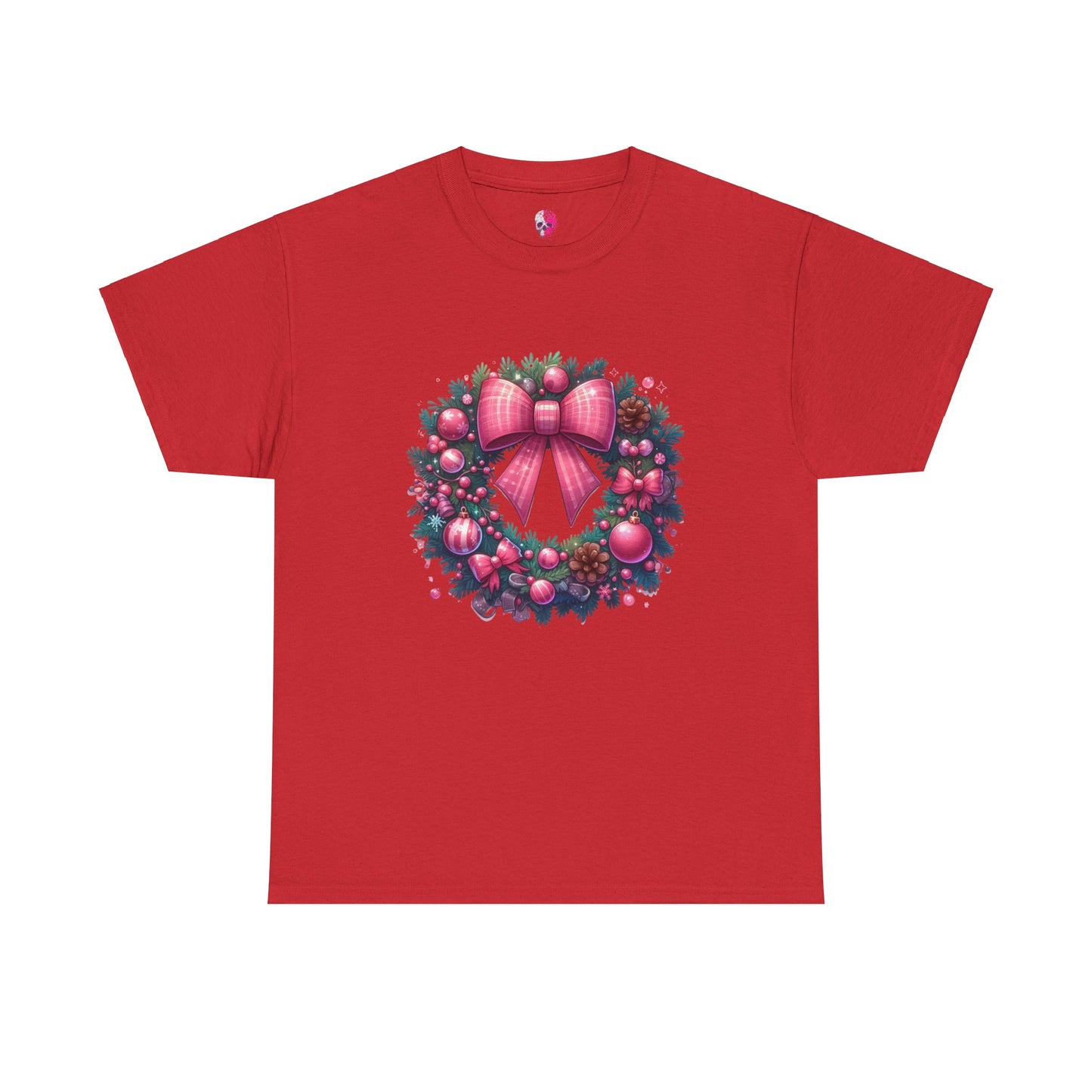 Christmas Wreath Unisex Heavy Cotton Tee