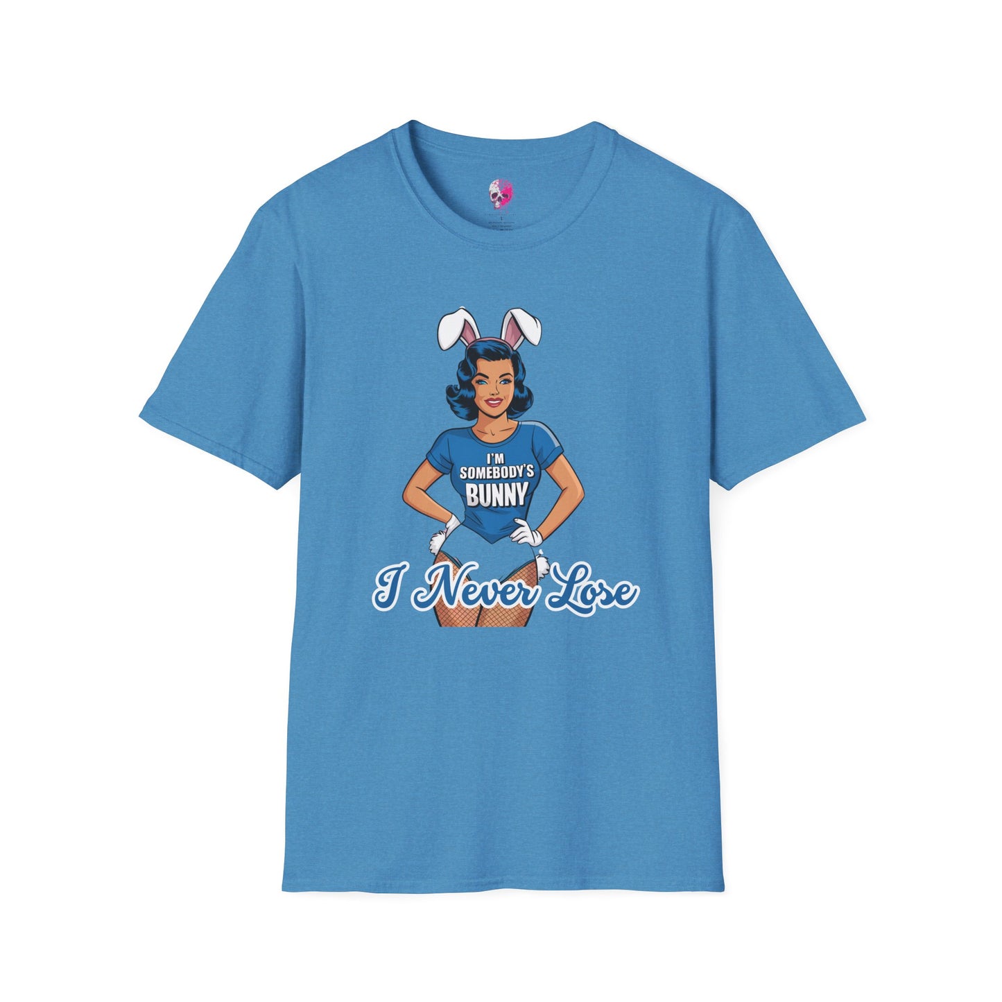 Unisex Graphic T-Shirt, Playful Bunny Design, Casual Wear, Gift for Friends, Fun Birthday Party Shirt, Spring Festival Apparel