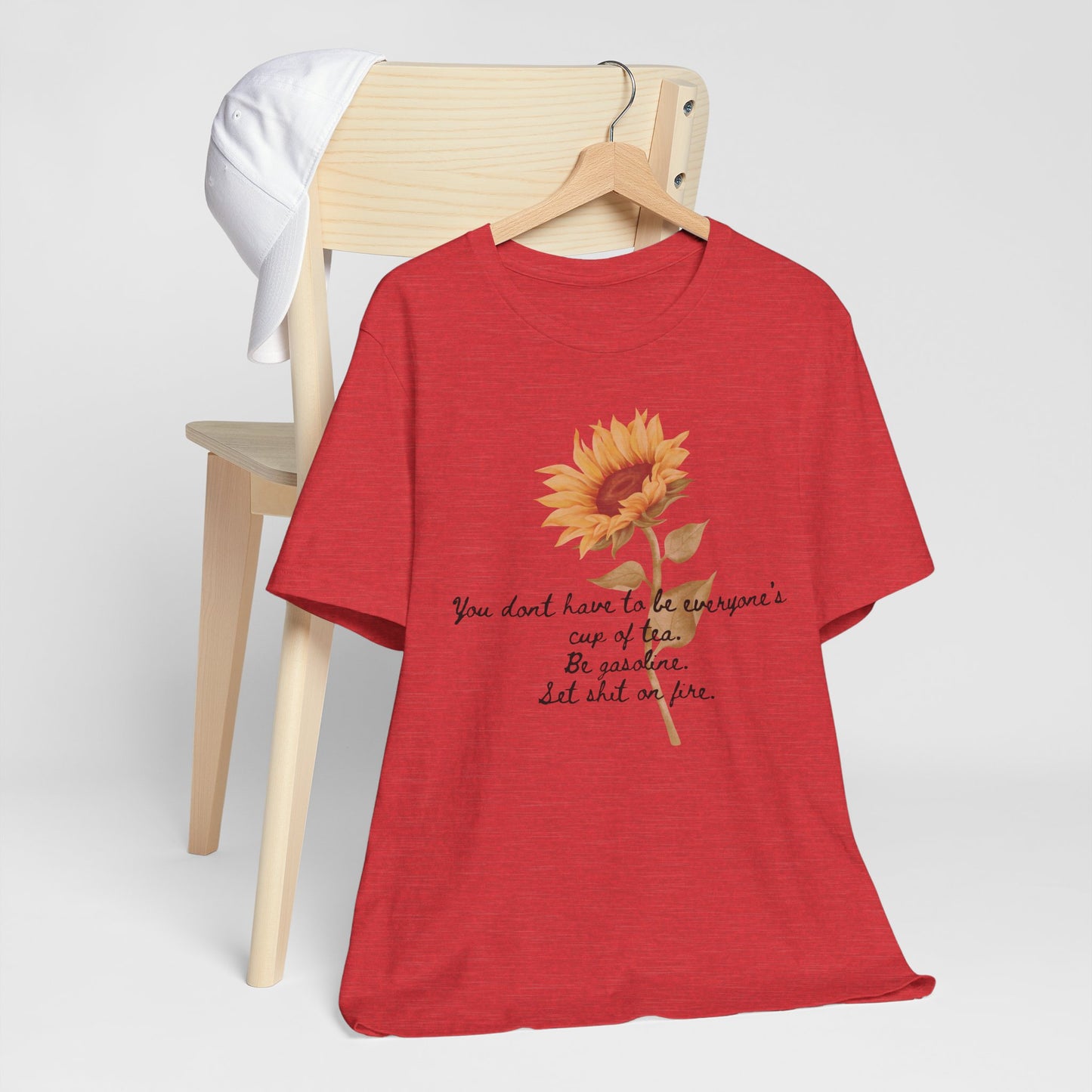 Sunflower Quote Tee - Stylish Unisex T-Shirt, Inspirational Gift, Nature Lover's Casual Wear, Summer Vibes, Perfect for Birthdays