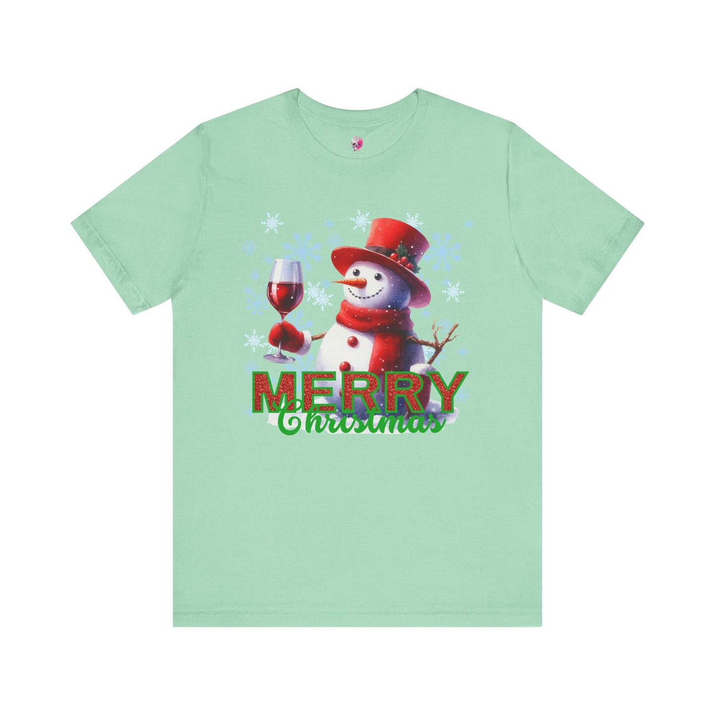 Wine Christmas Unisex Jersey Short Sleeve Tee