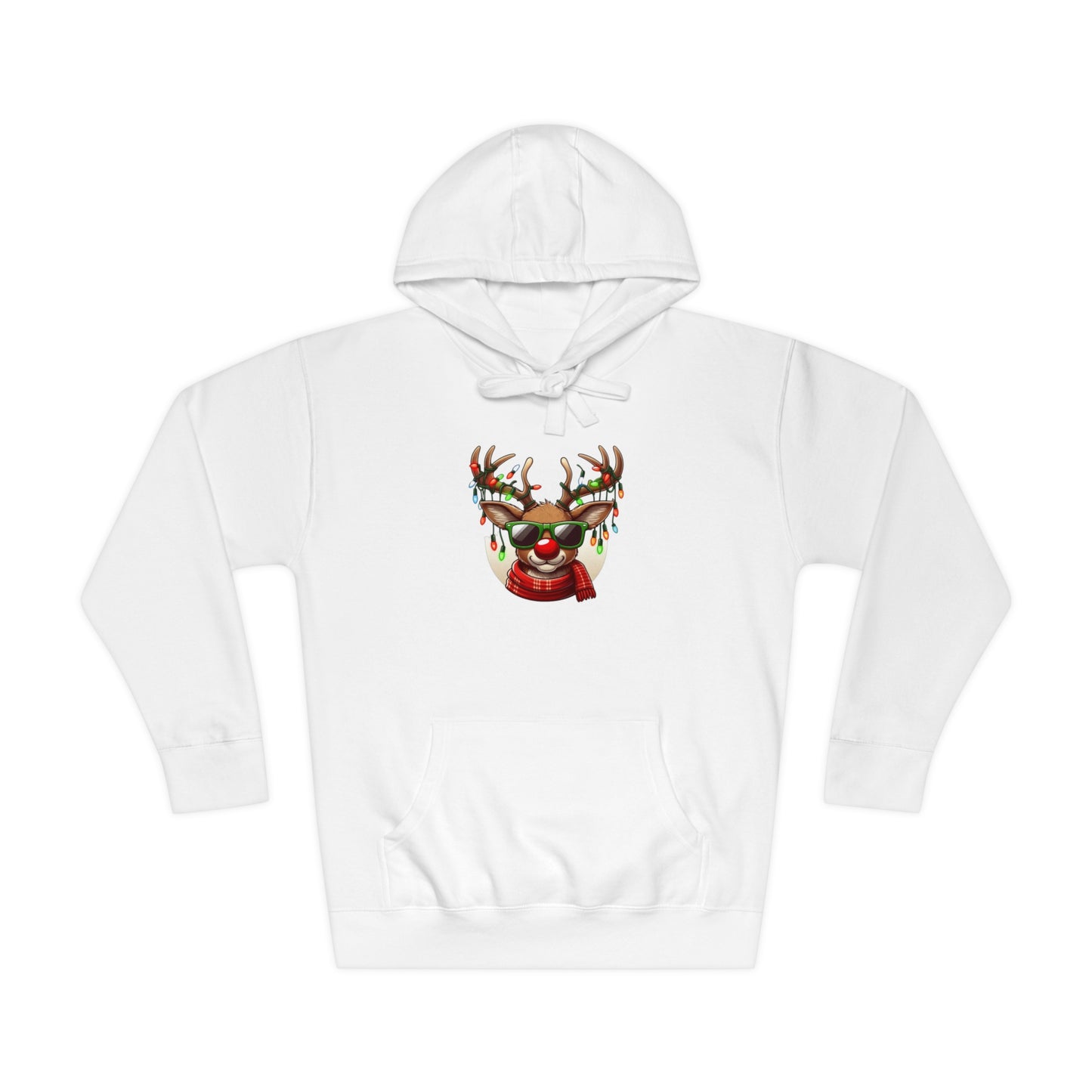 Christmas Reindeer Unisex Fleece Hoodie